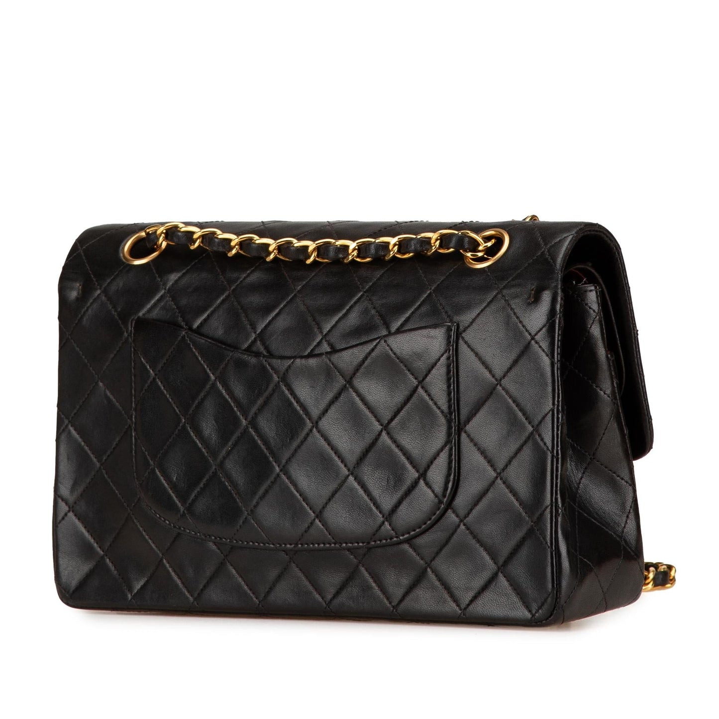 Chanel Classic Lambskin Double Flap Handbag Flap 7