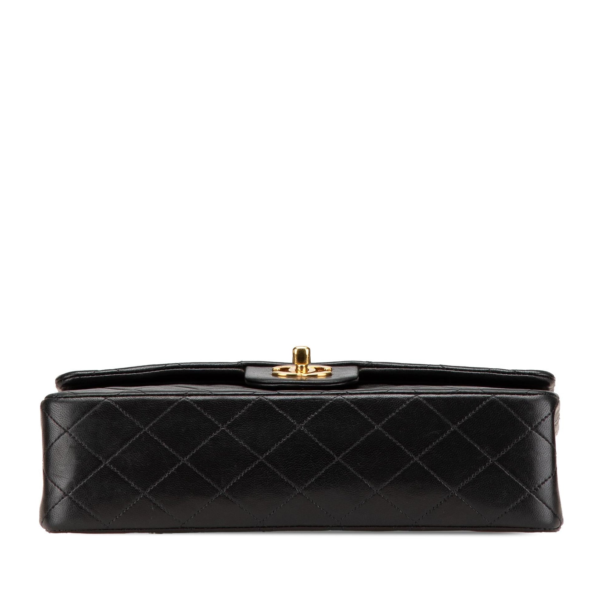 Chanel Classic Lambskin Double Flap Handbag Flap 8