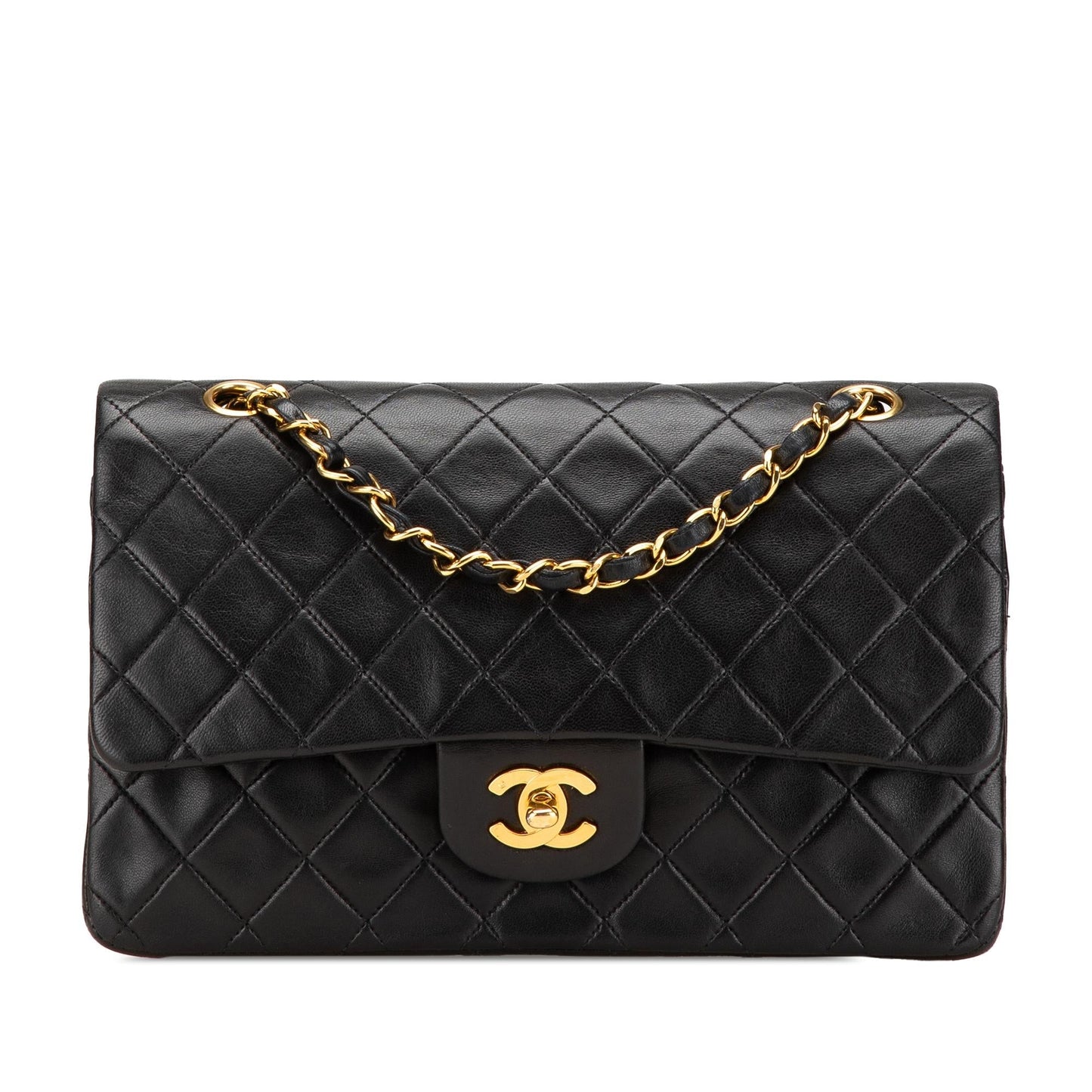Chanel Classic Lambskin Double Flap Handbag Flap 8