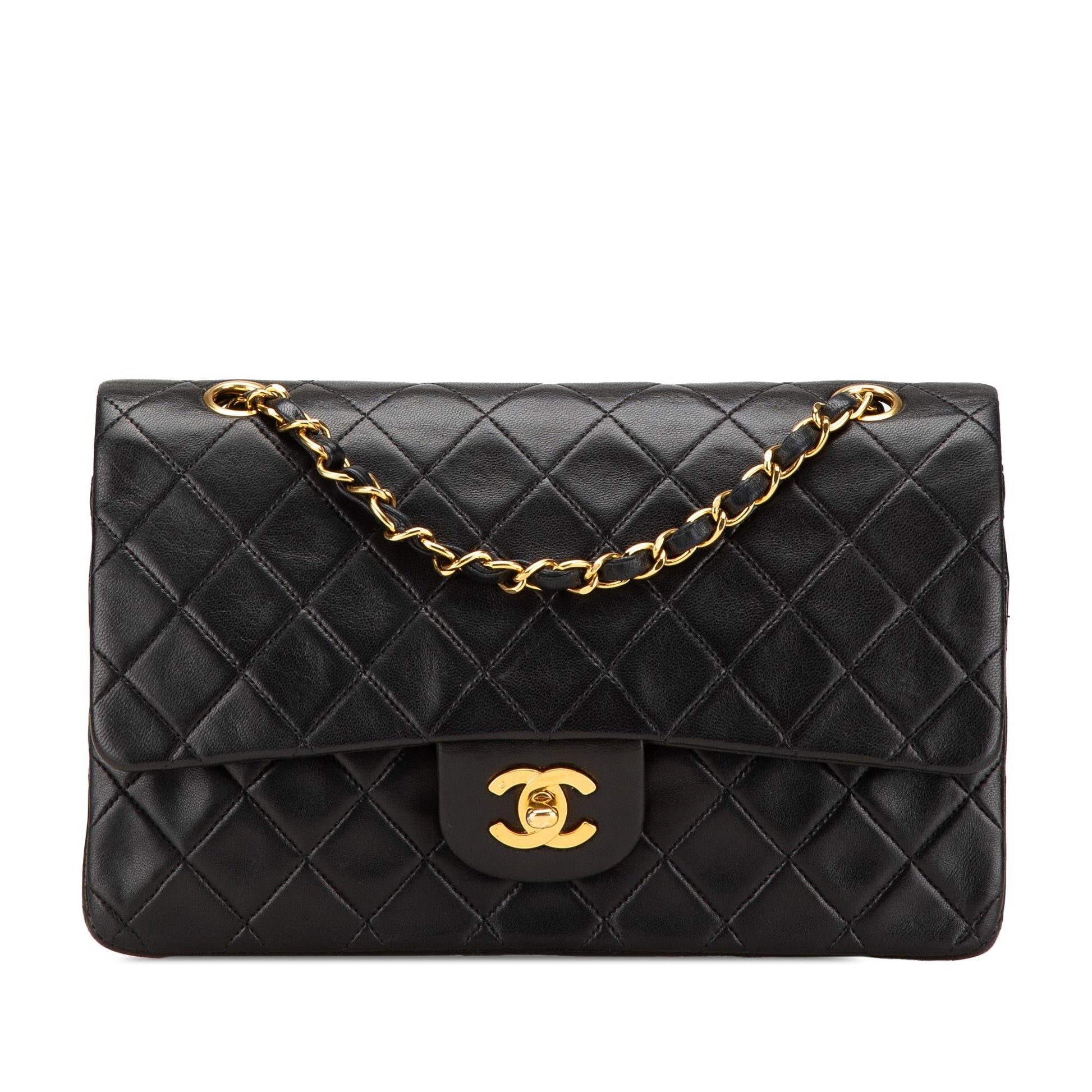 Chanel Classic Lambskin Double Flap Handbag Flap 8
