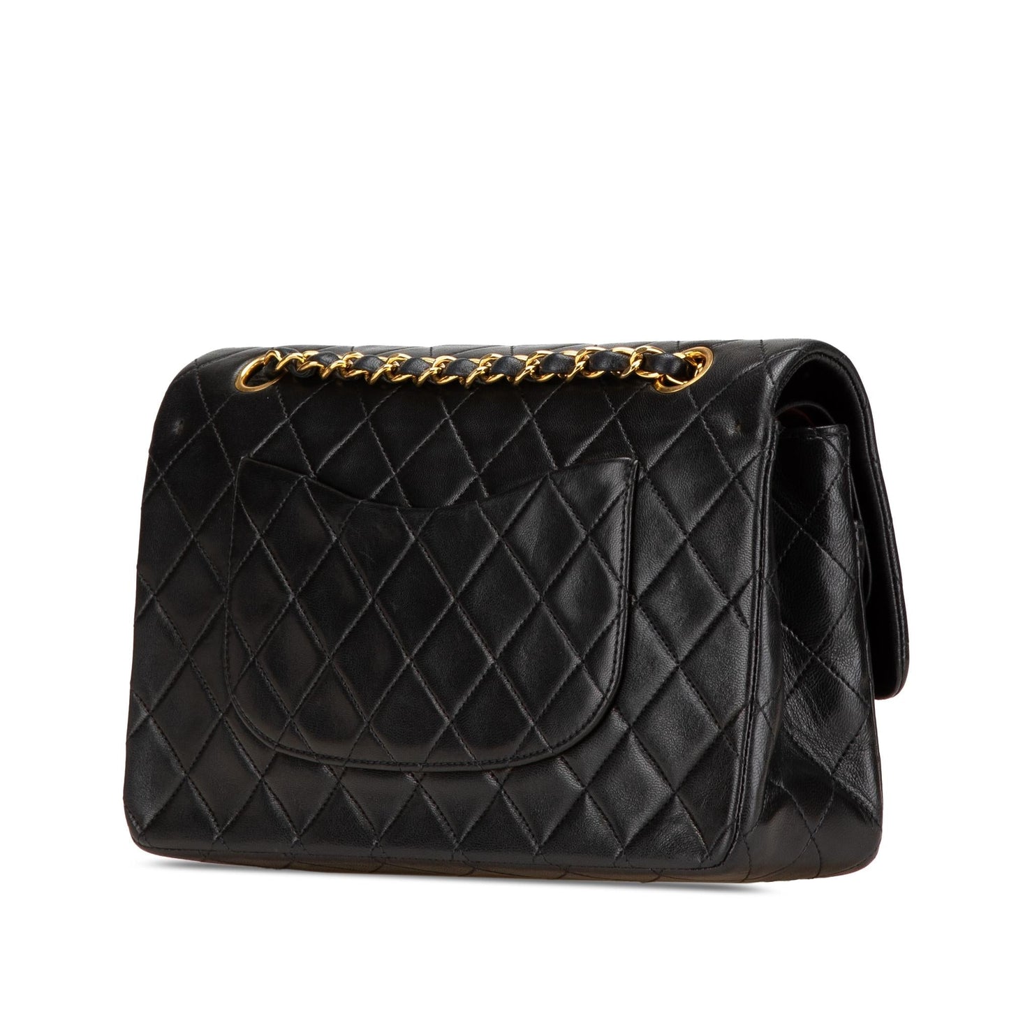Chanel Classic Lambskin Double Flap Handbag Flap 8