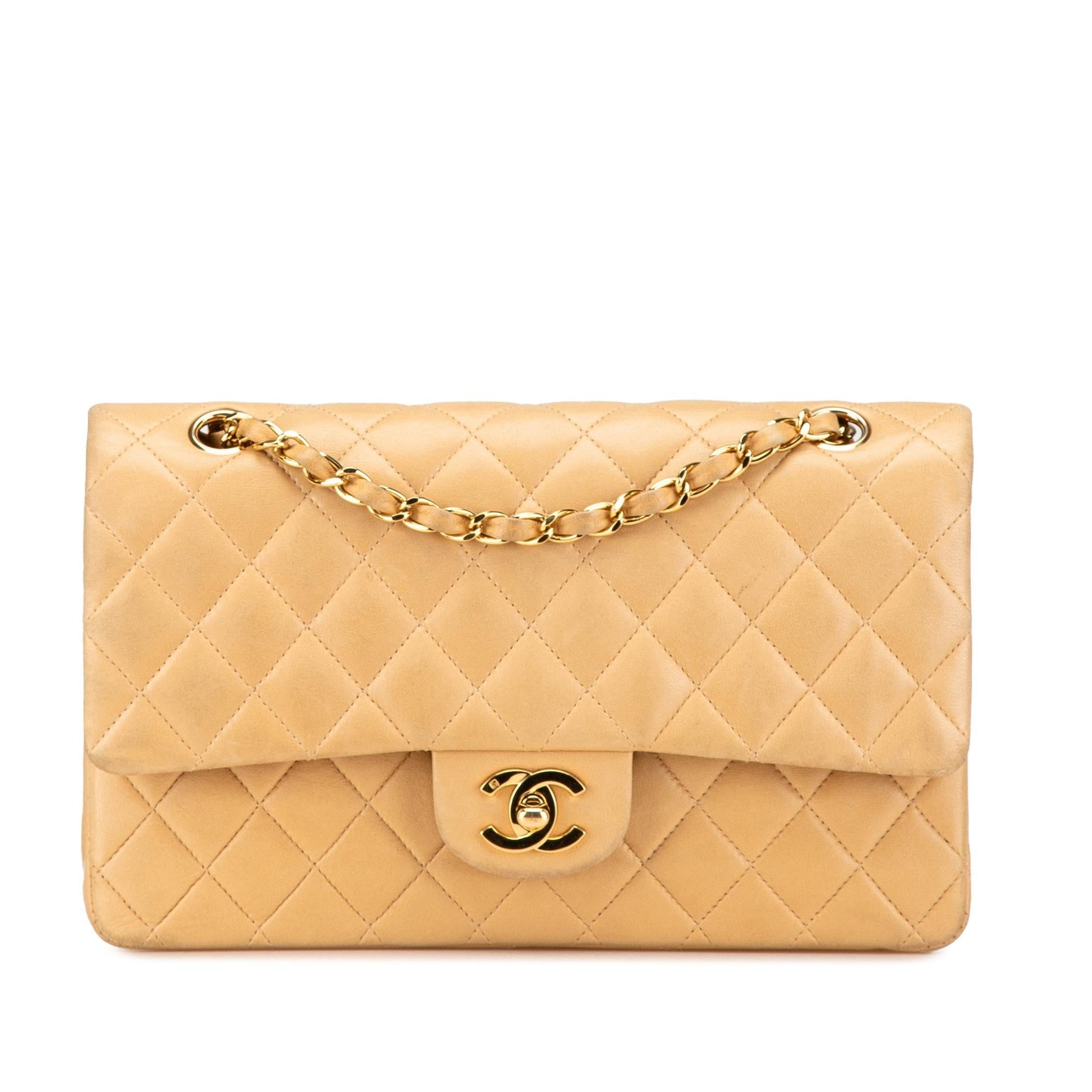 Chanel Classic Lambskin Double Flap Handbag Flap 10