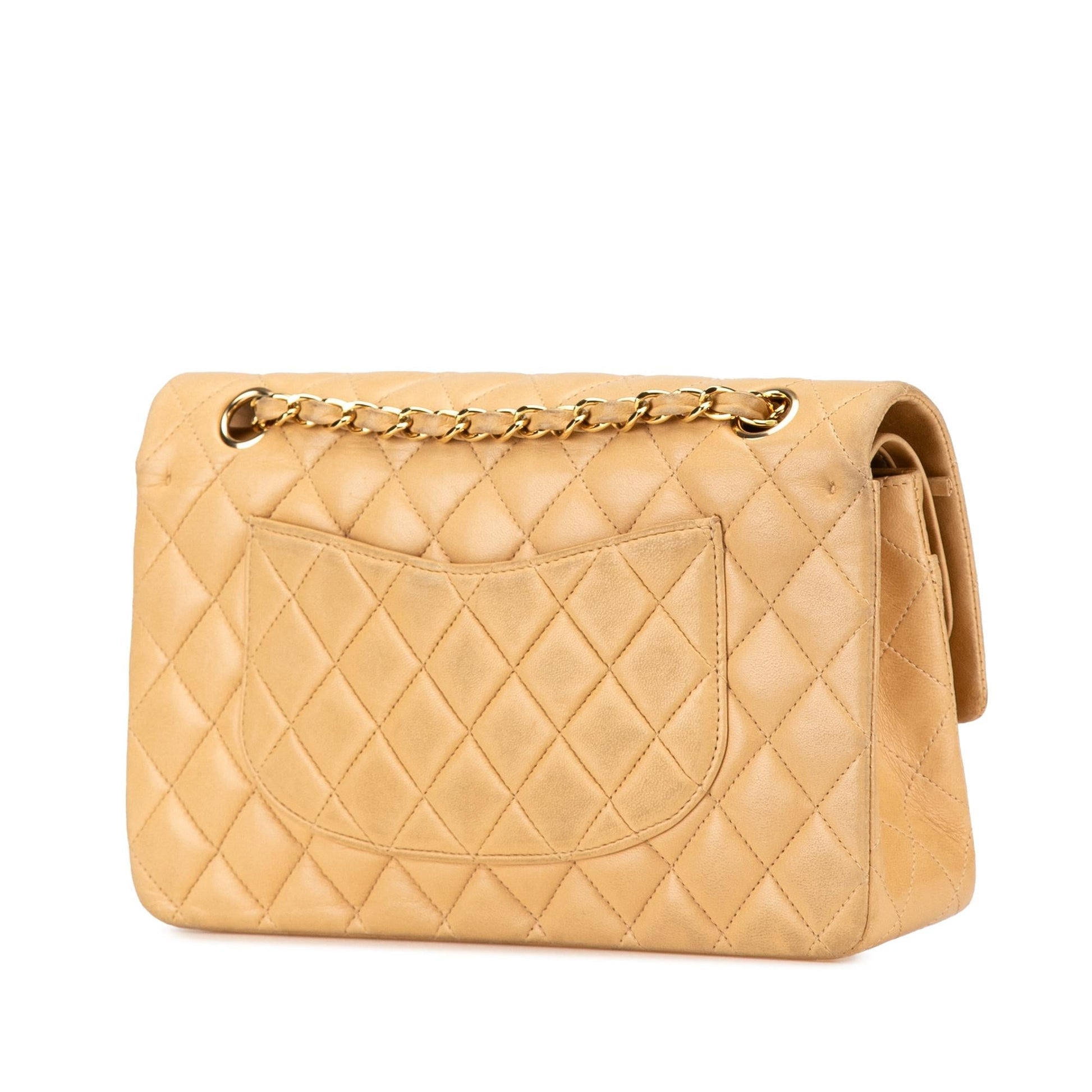 Chanel Classic Lambskin Double Flap Handbag Flap 10