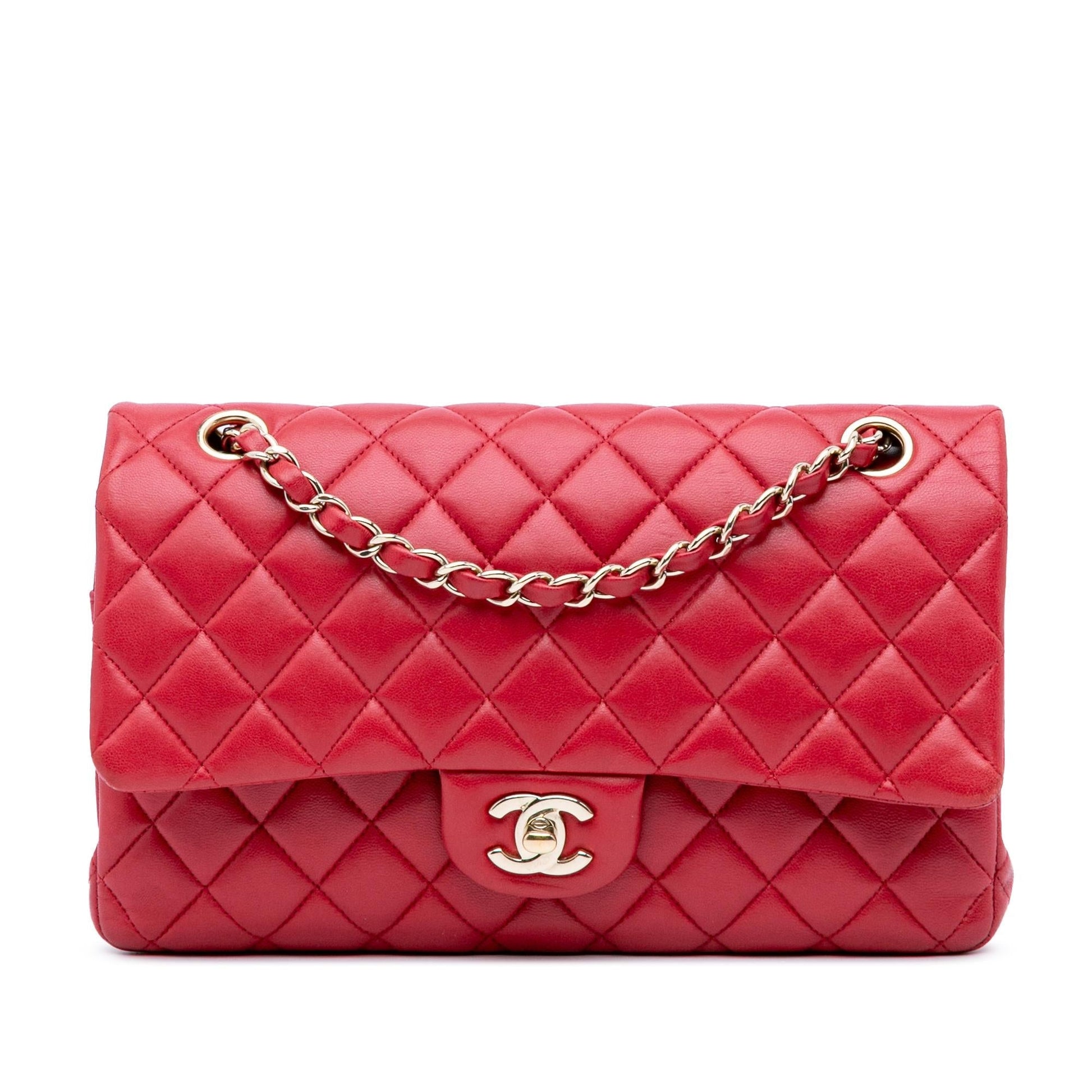 Chanel Classic Lambskin Double Flap Handbag Flap 13
