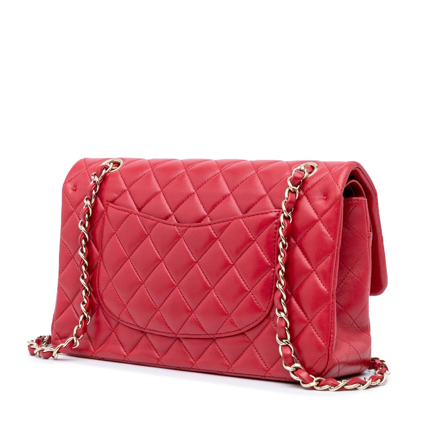 Chanel Classic Lambskin Double Flap Handbag Flap 13