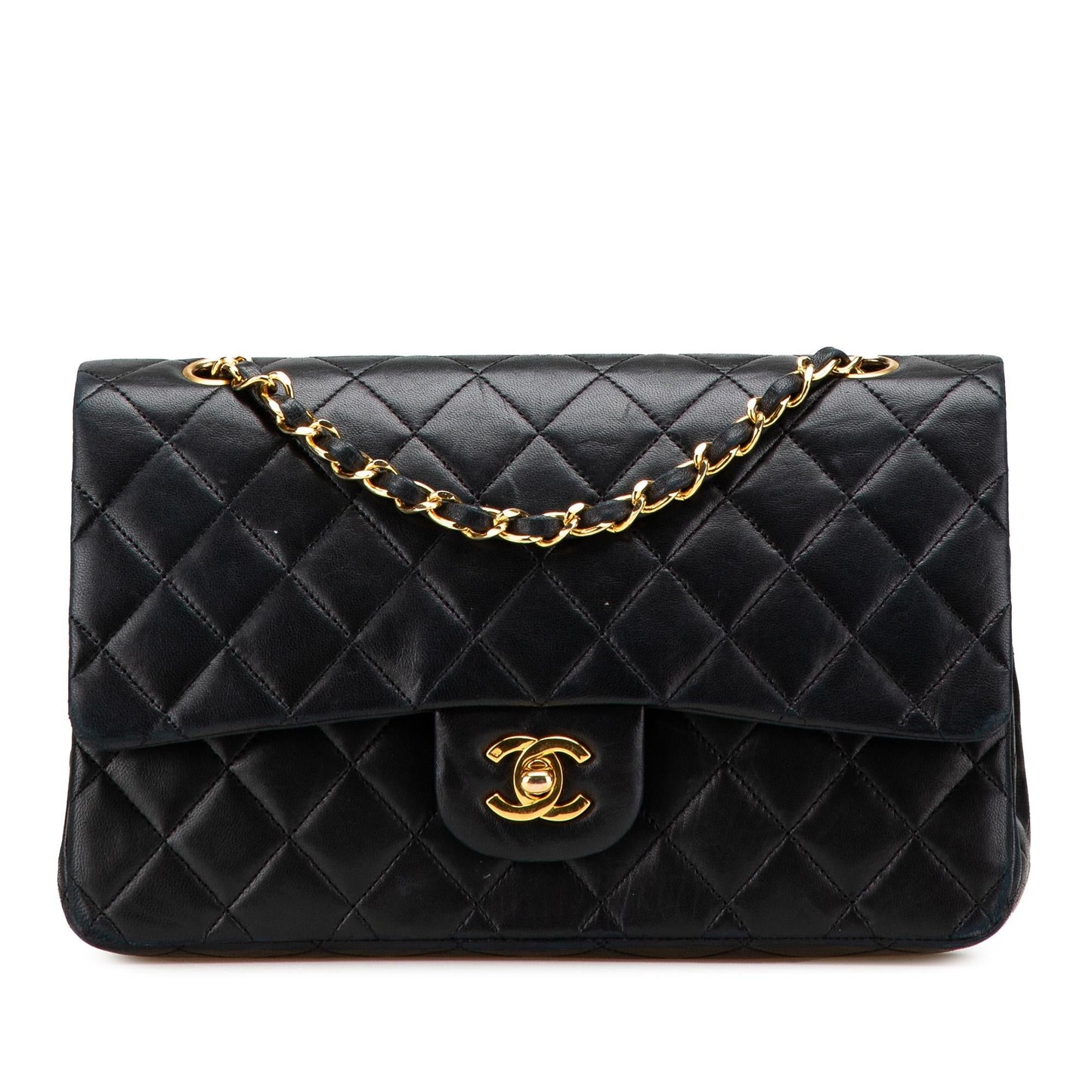 Chanel Classic Lambskin Double Flap Handbag Flap 16