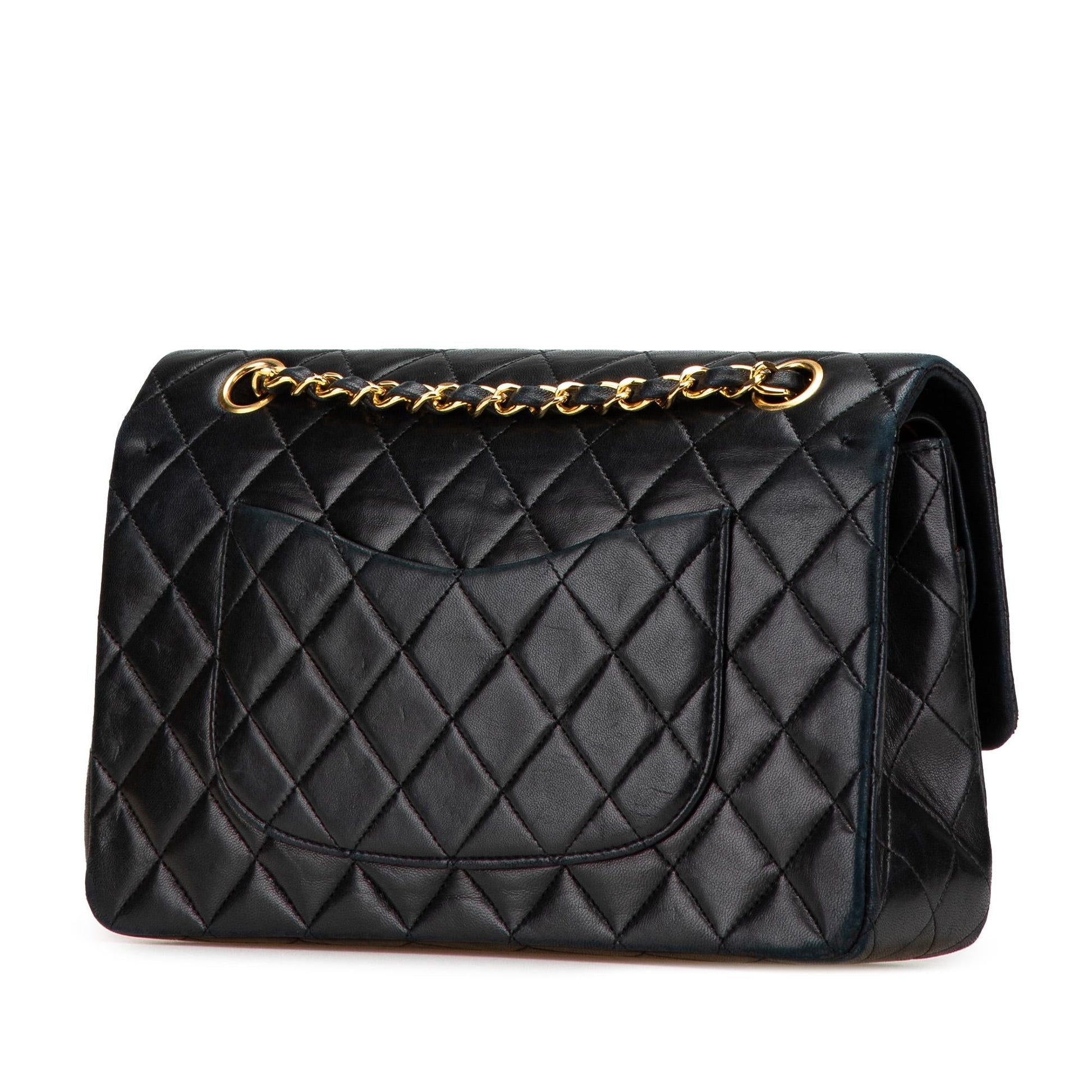 Chanel Classic Lambskin Double Flap Handbag Flap 16
