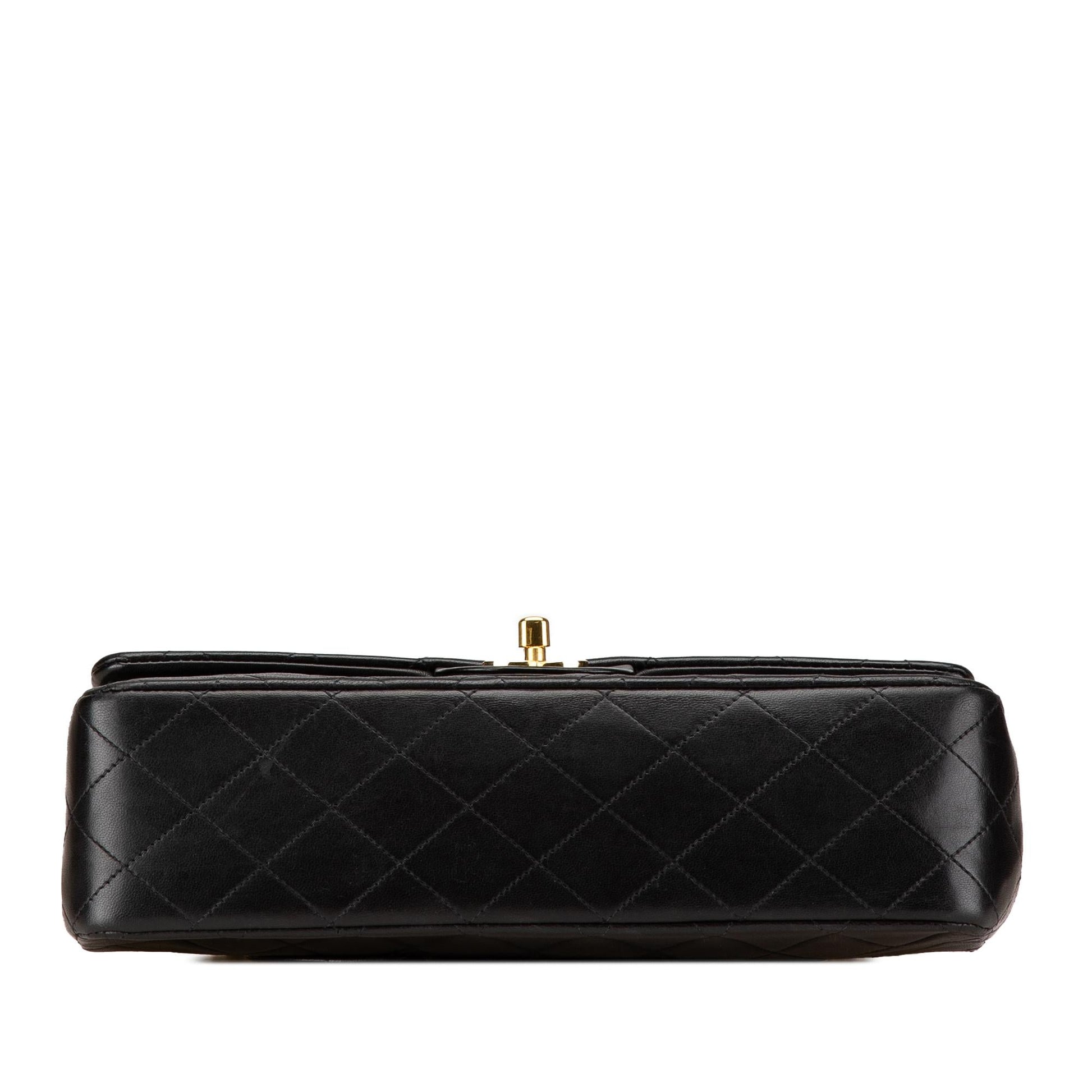 Chanel Classic Lambskin Double Flap Handbag Flap 17