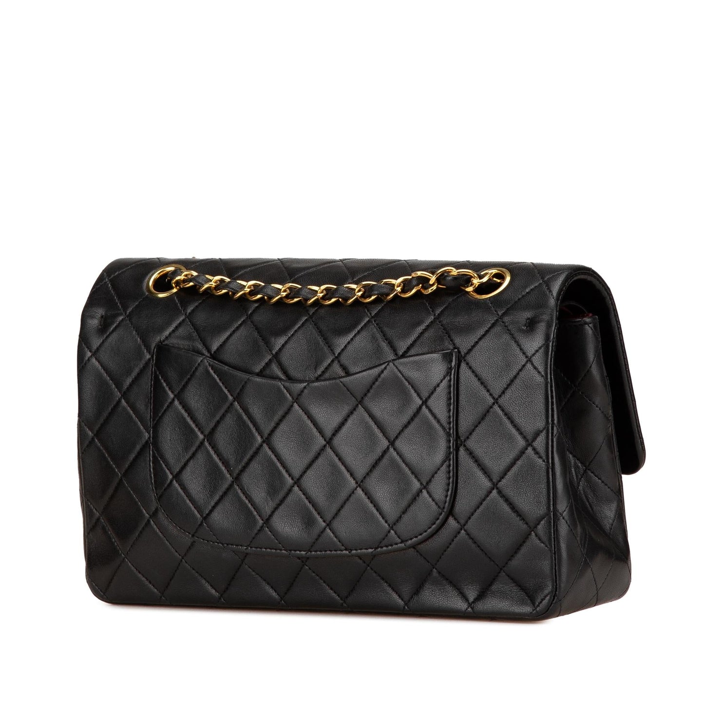 Chanel Classic Lambskin Double Flap Handbag Flap 17