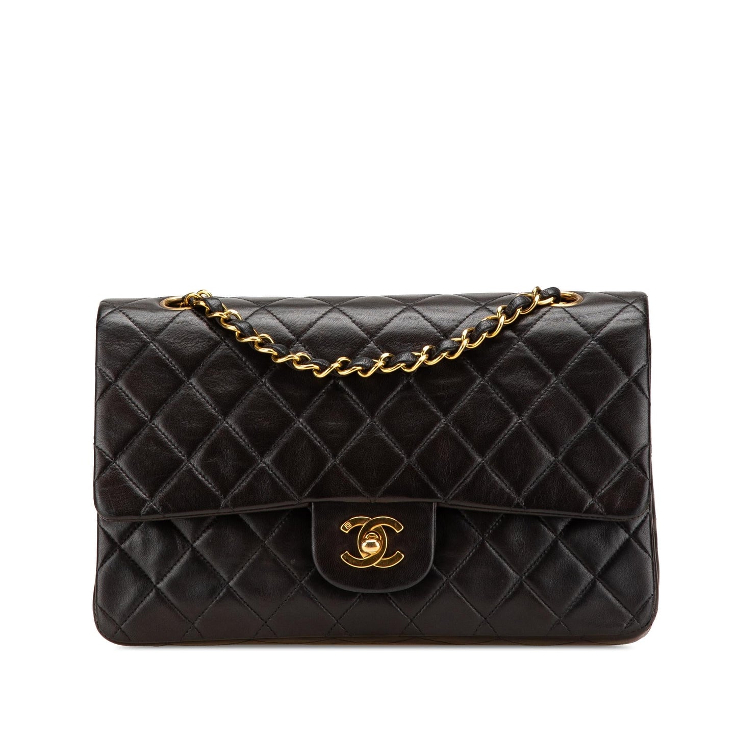 Chanel Classic Lambskin Double Flap Handbag Flap 18