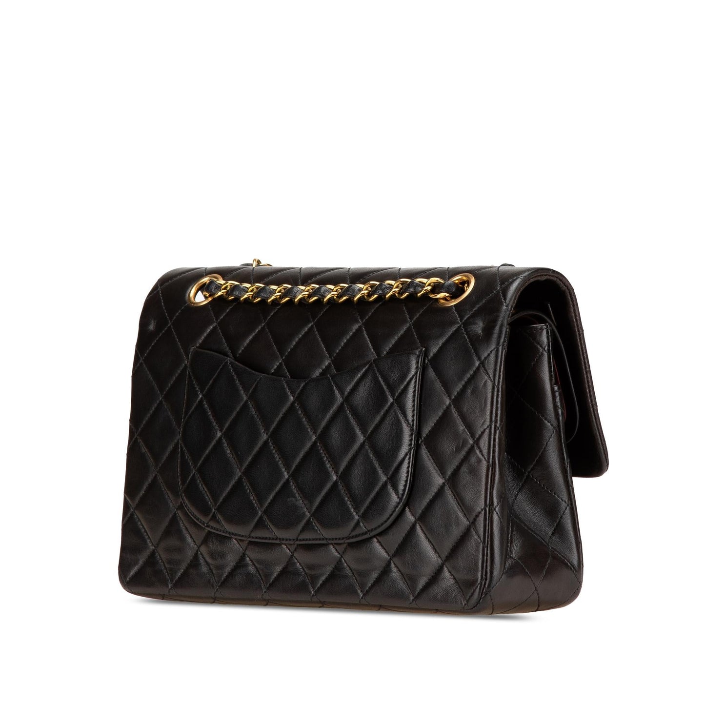 Chanel Classic Lambskin Double Flap Handbag Flap 18