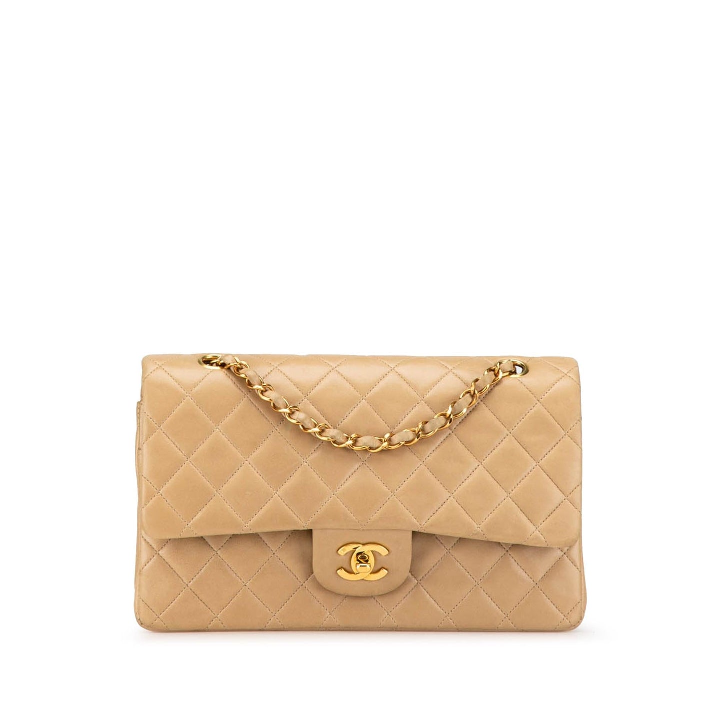 Chanel Classic Lambskin Double Flap Handbag Flap 15