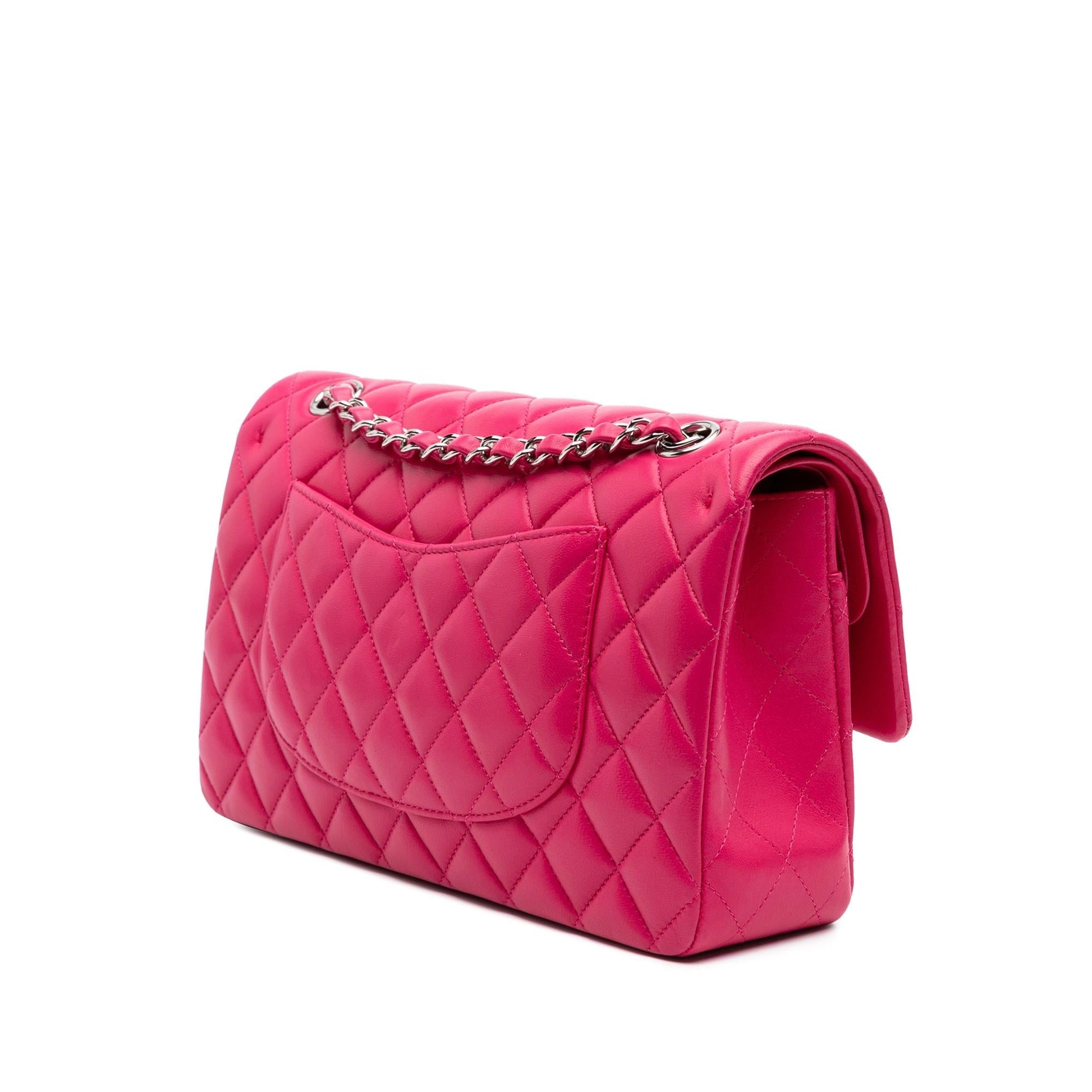 Chanel Classic Lambskin Double Flap Handbag Flap 12