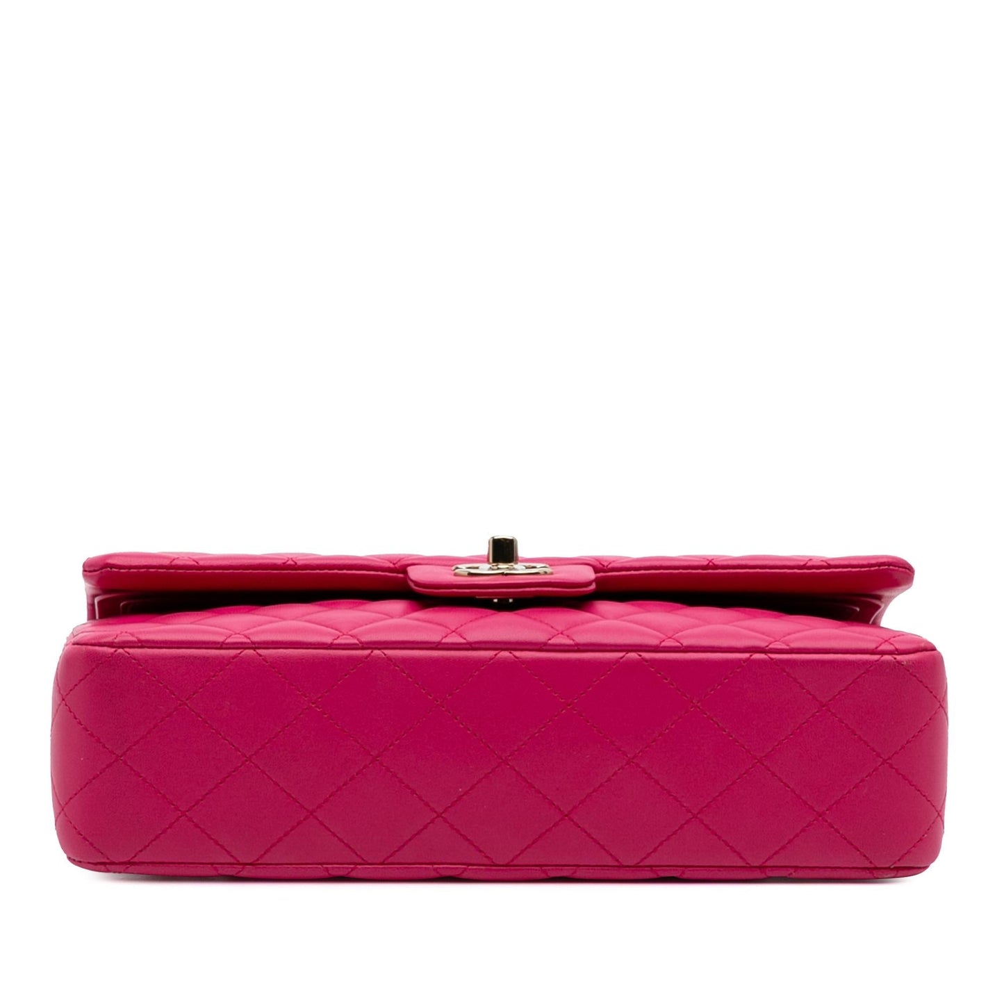 Chanel Classic Lambskin Double Flap Handbag Flap 14