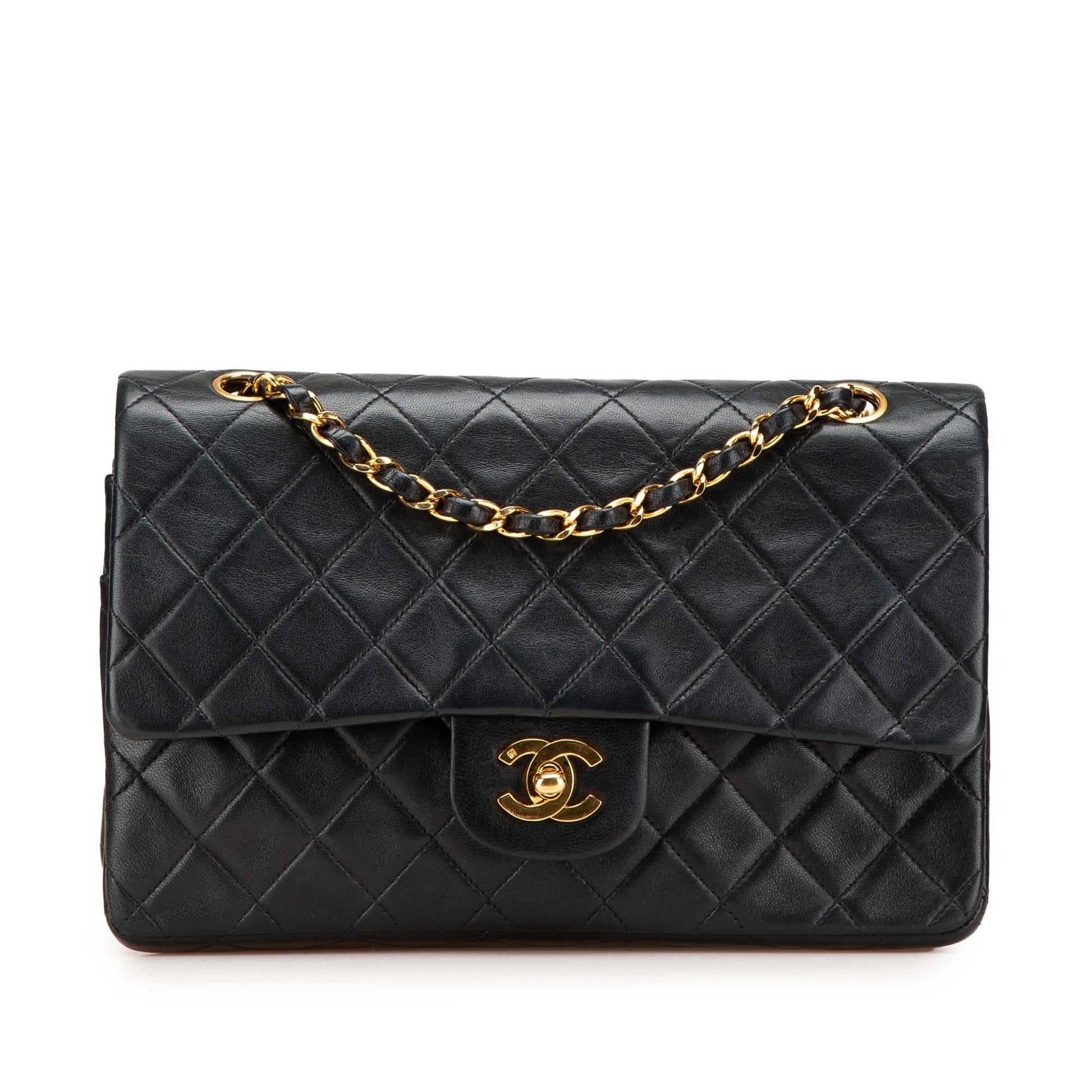 Chanel Classic Lambskin Double Flap Handbag Flap 19