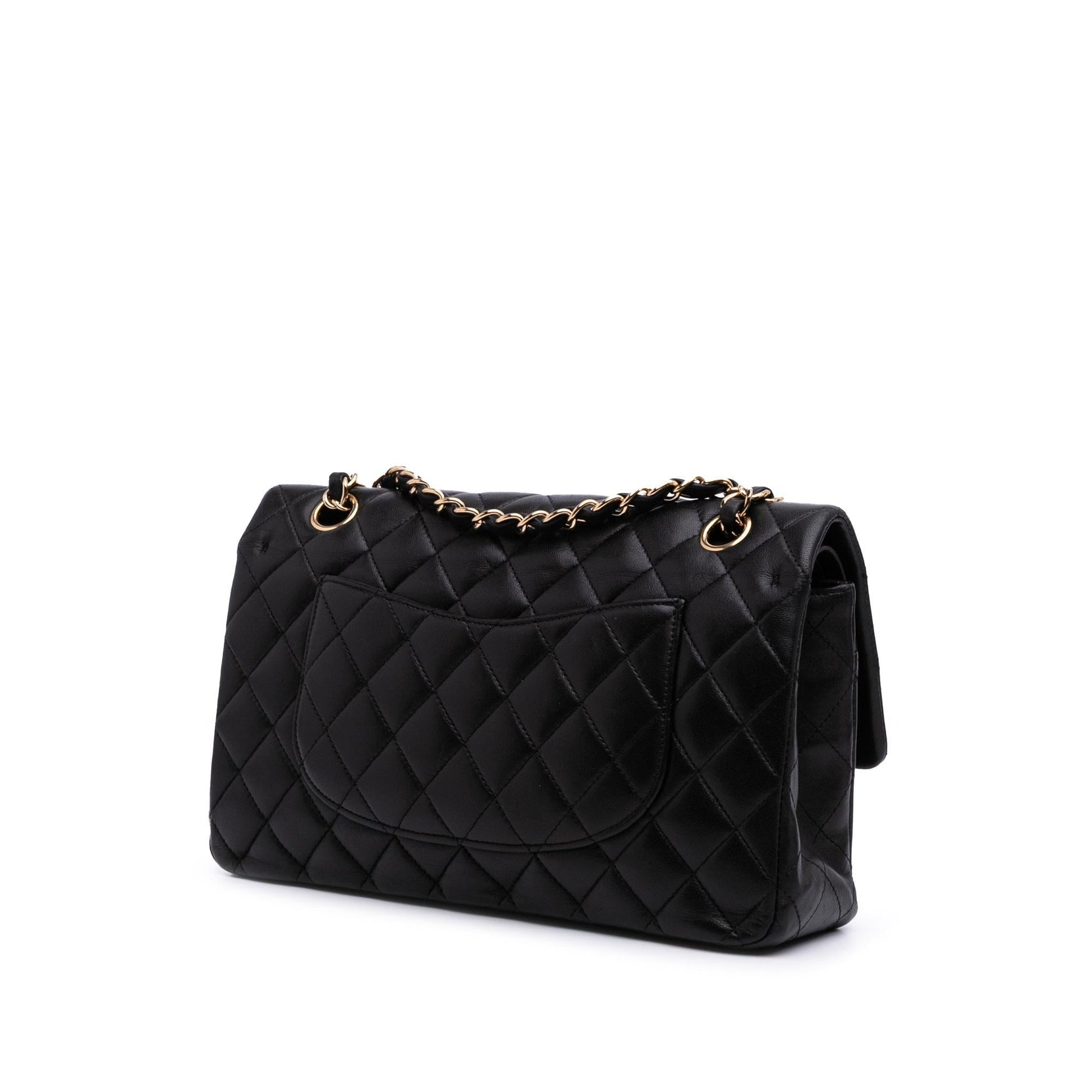 Chanel Classic Lambskin Double Flap Handbag Flap 20