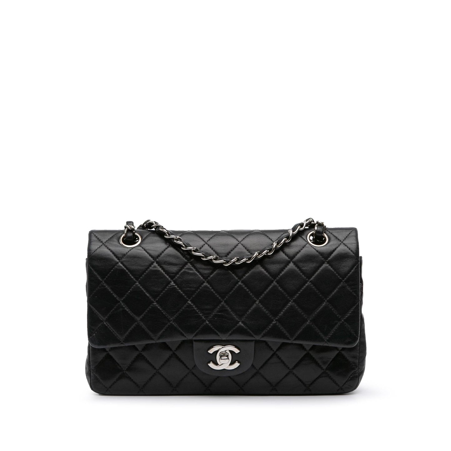 Chanel Classic Lambskin Double Flap Handbag Flap 21