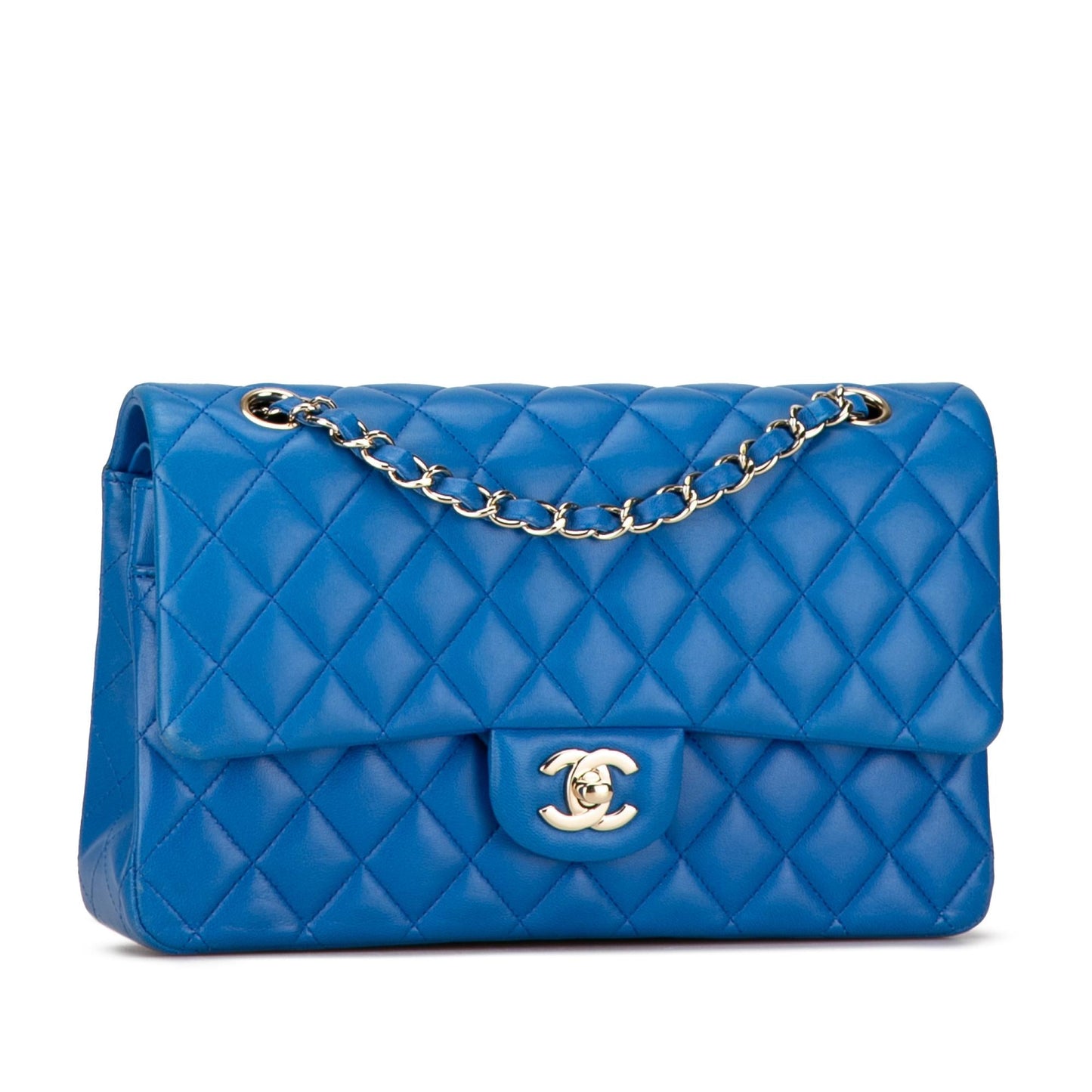 Chanel Classic Lambskin Double Flap Handbag Flap 22