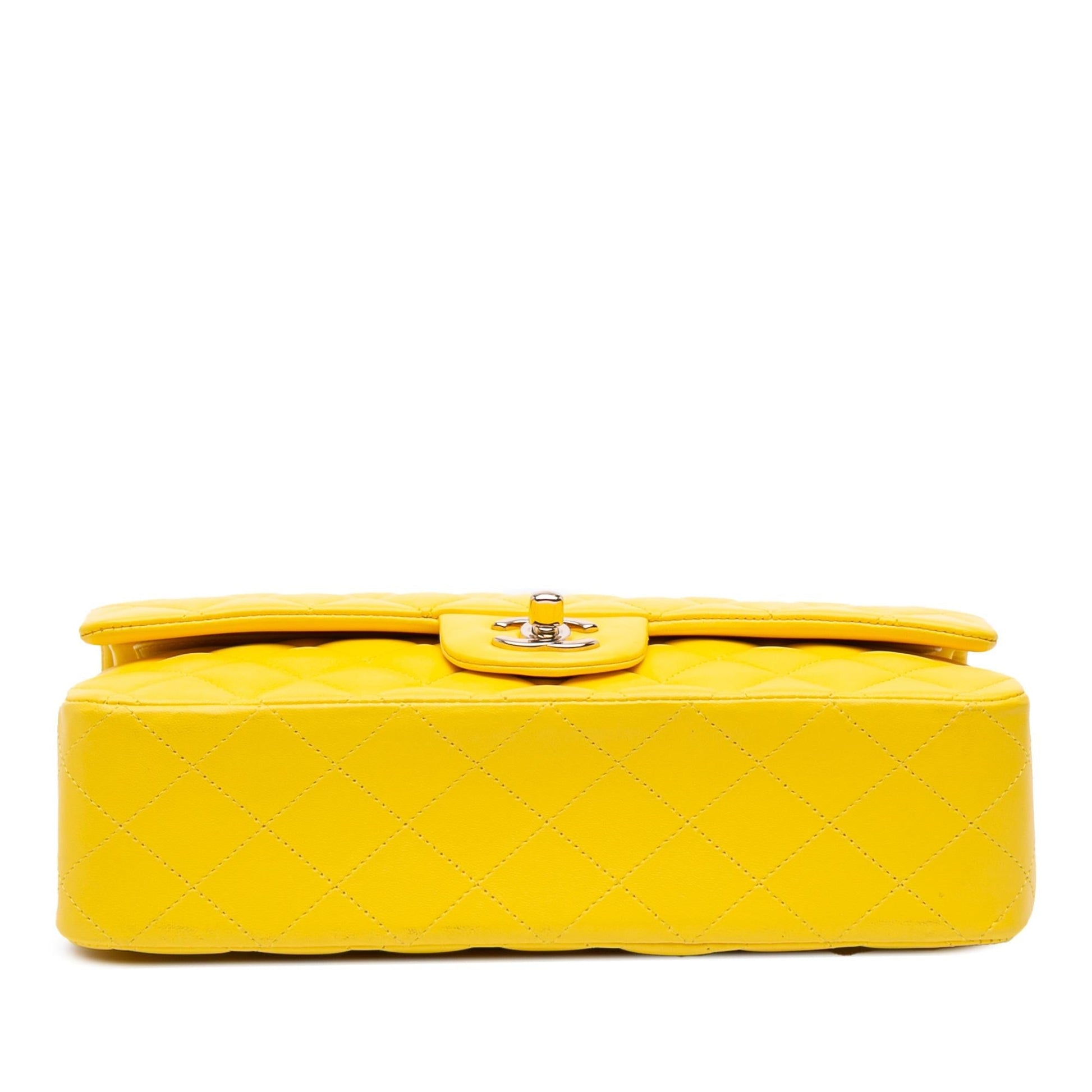 Chanel Classic Lambskin Double Flap Handbag Flap 25