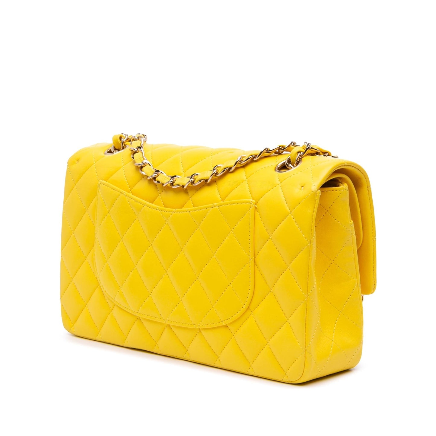 Chanel Classic Lambskin Double Flap Handbag Flap 25