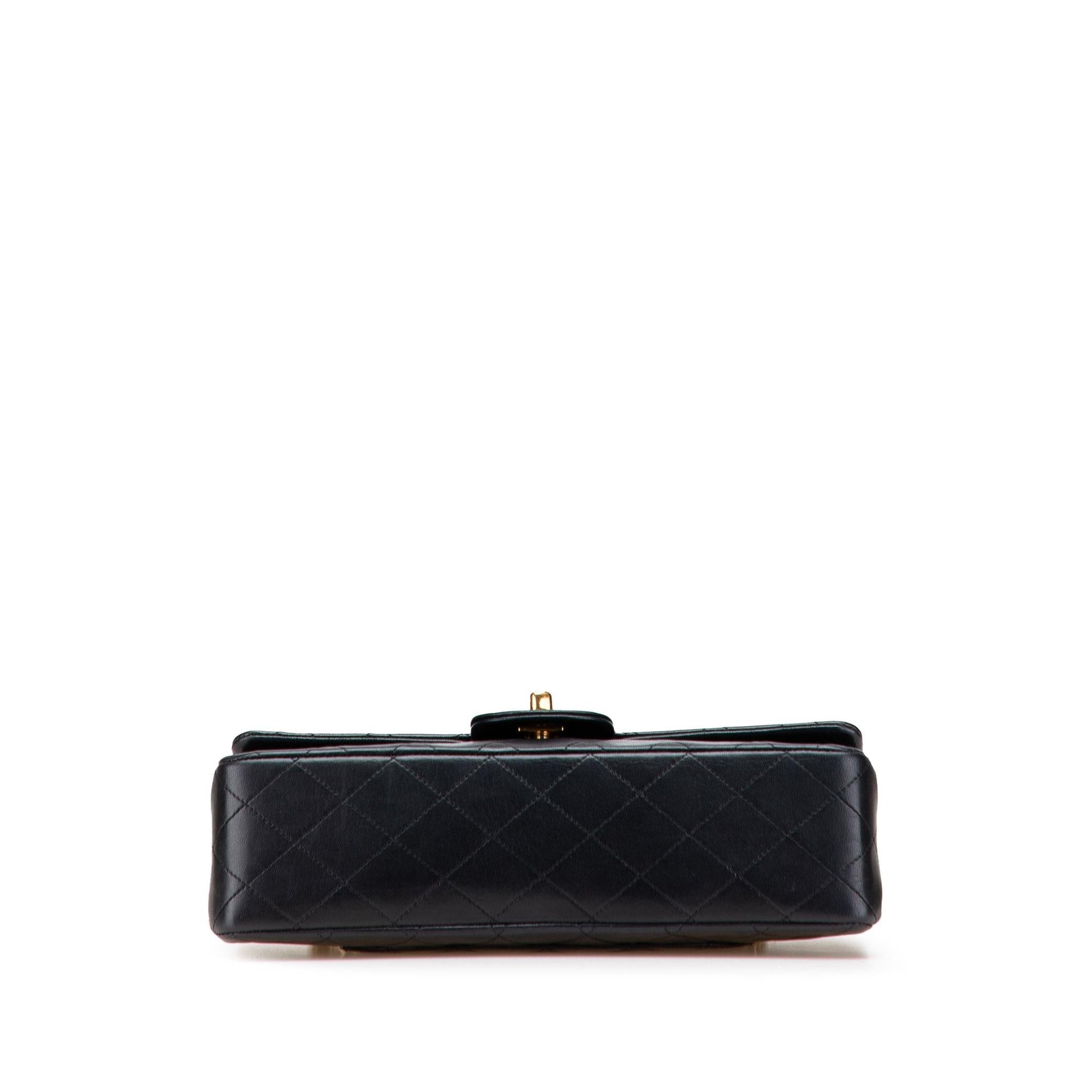 Chanel Classic Lambskin Double Flap Handbag Flap 27