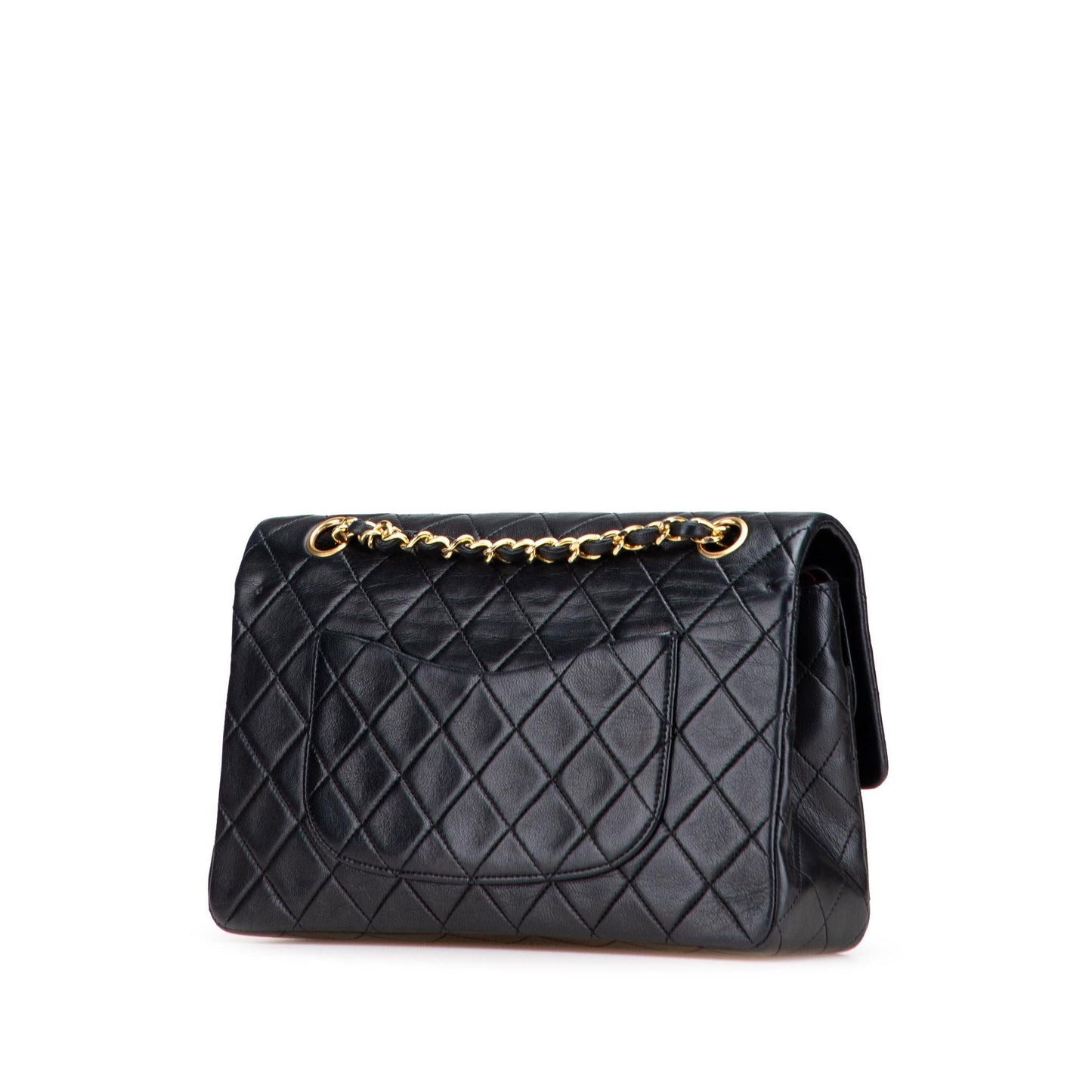 Chanel Classic Lambskin Double Flap Handbag Flap 27