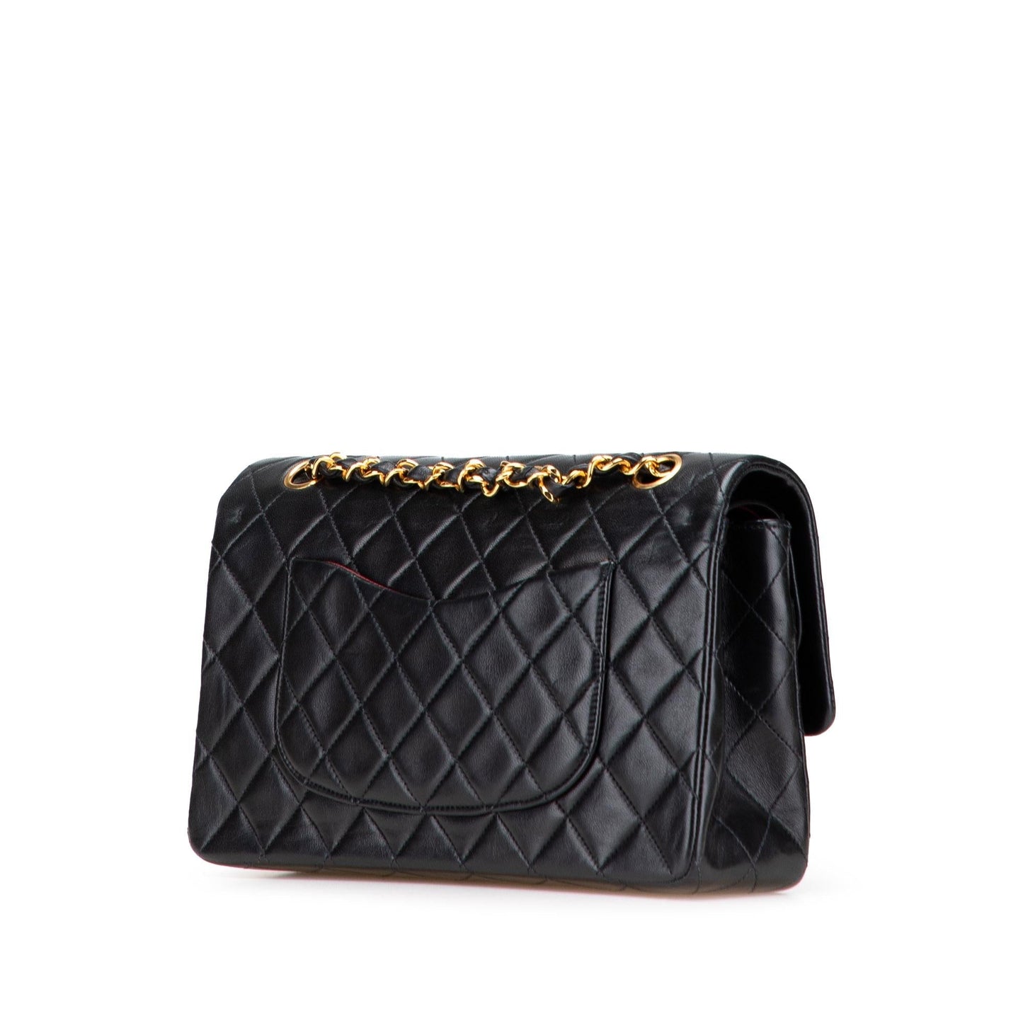 Chanel Classic Lambskin Double Flap Handbag Flap 28