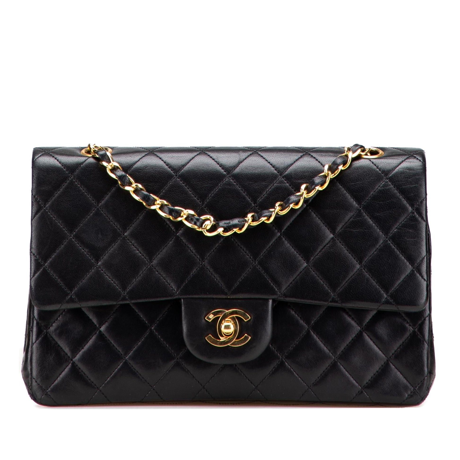 Chanel Classic Lambskin Double Flap Handbag Flap 29