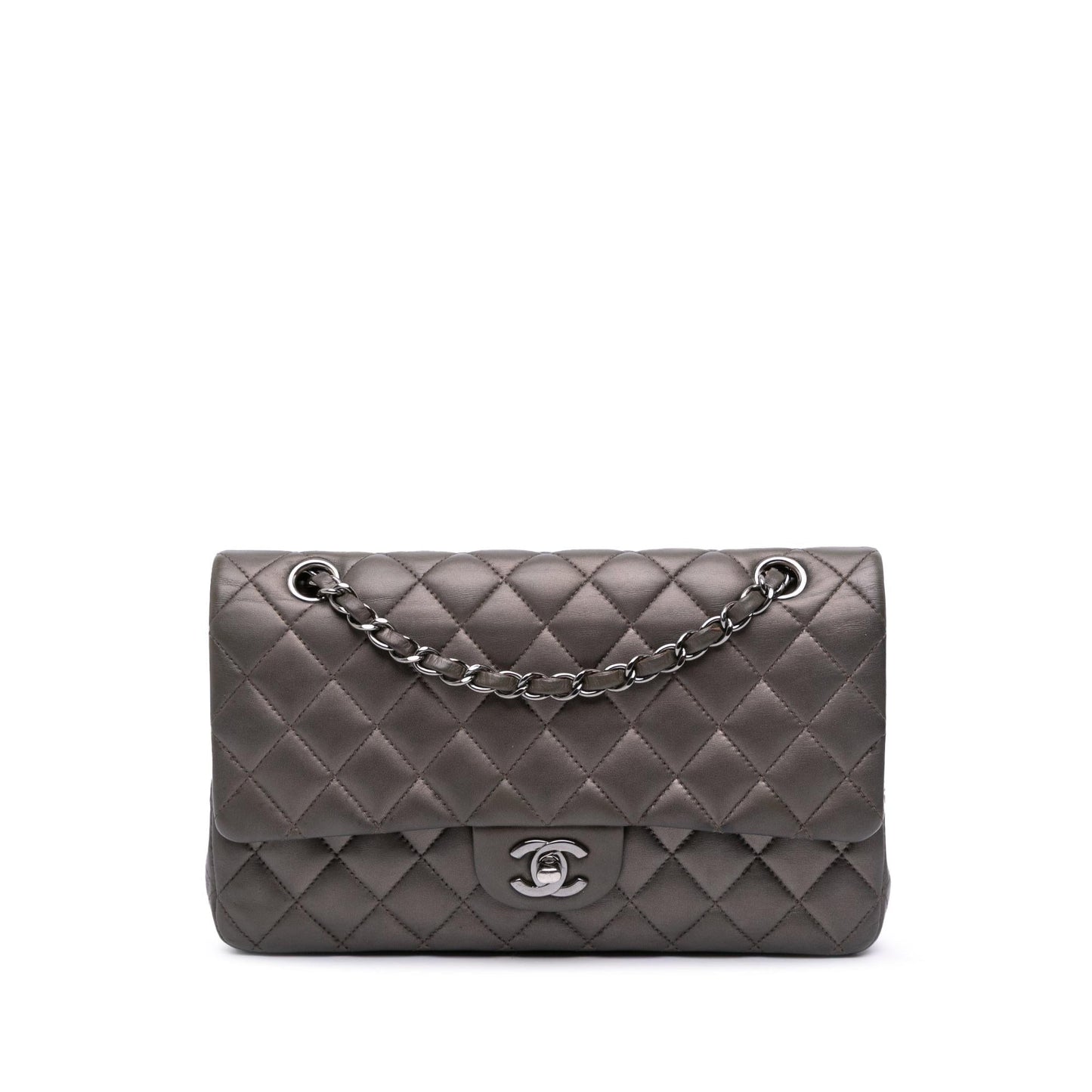 Chanel Classic Lambskin Double Flap Handbag Flap 30