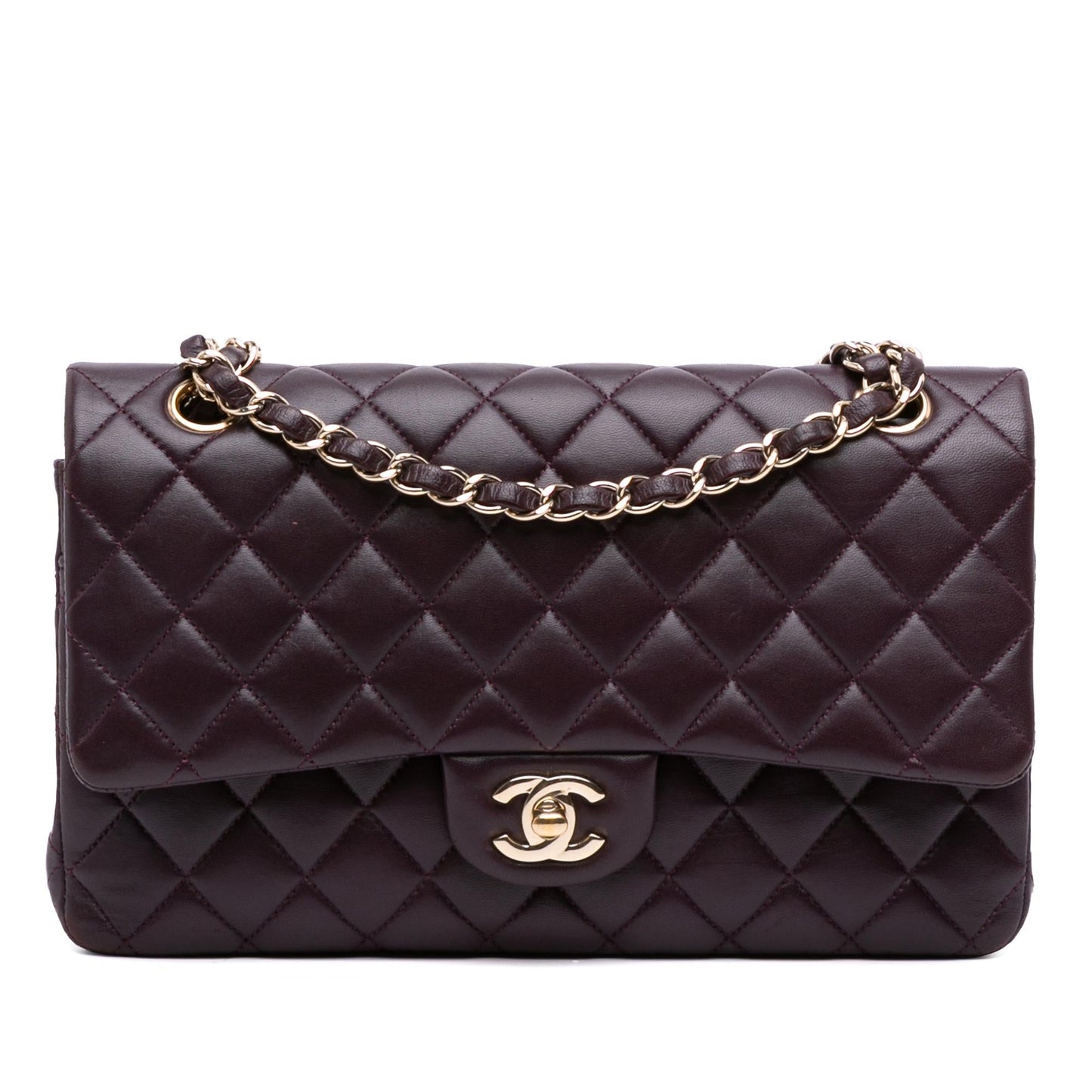 Chanel Classic Lambskin Double Flap Handbag Flap 42
