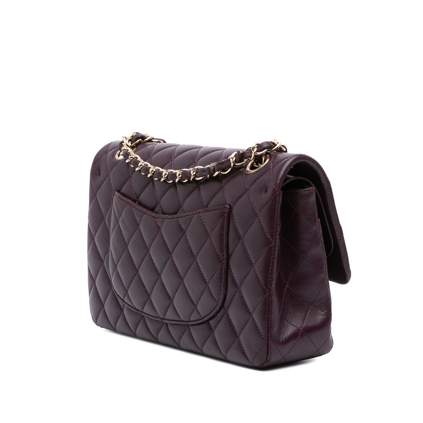 Chanel Classic Lambskin Double Flap Handbag Flap 42
