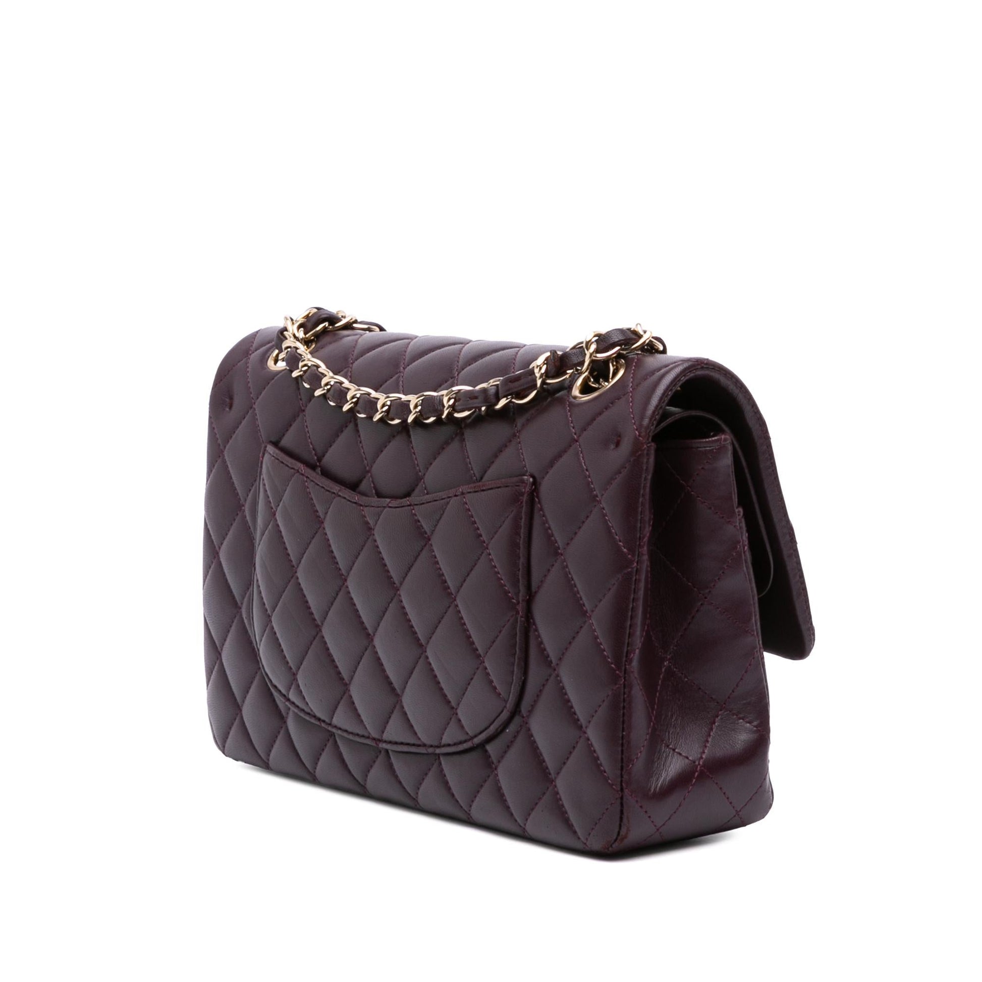 Chanel Classic Lambskin Double Flap Handbag Flap 42