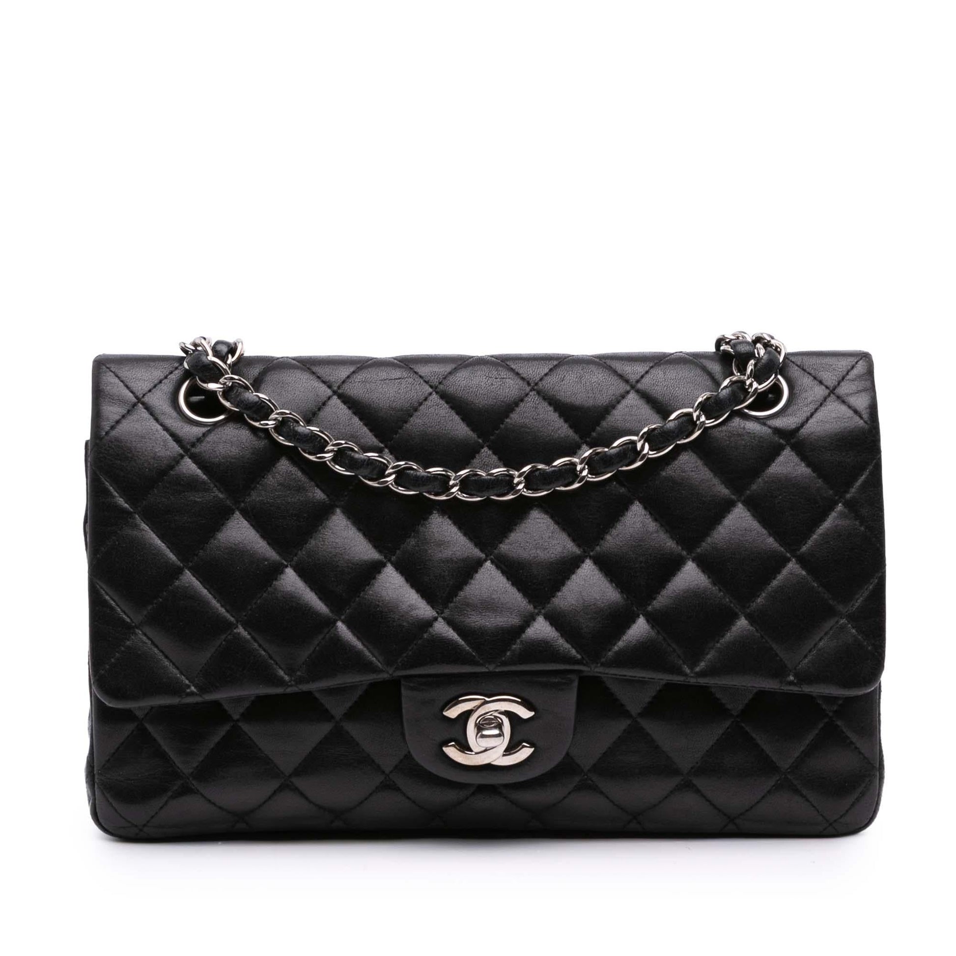 Chanel Classic Lambskin Double Flap Handbag Flap 41