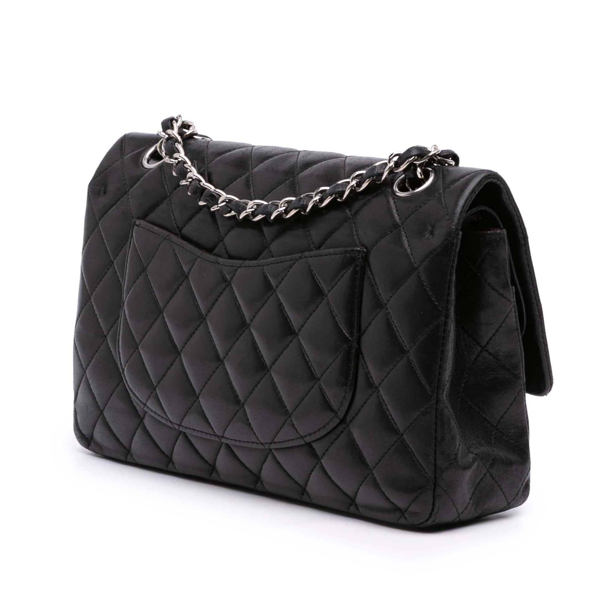 Chanel Classic Lambskin Double Flap Handbag Flap 41