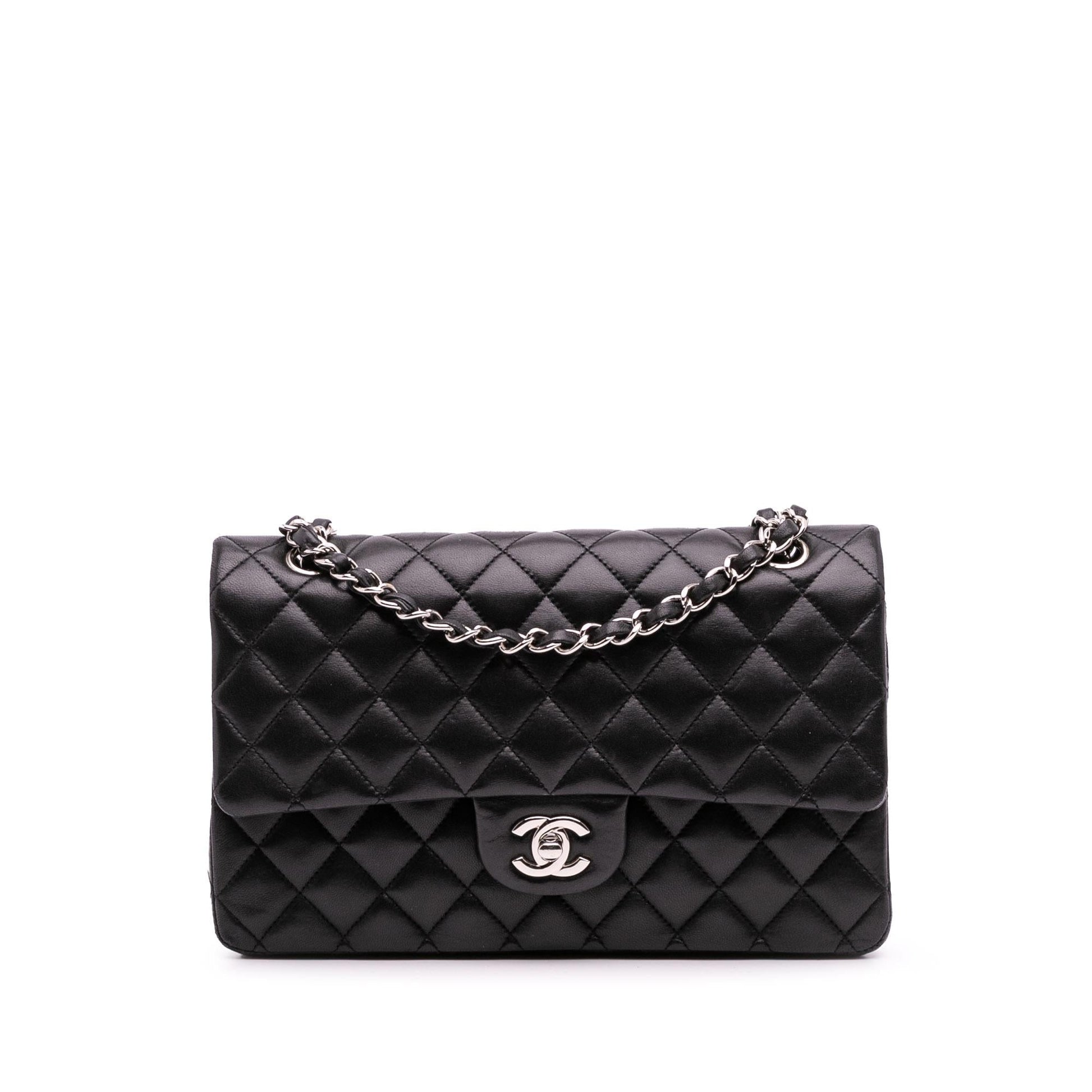 Chanel Classic Lambskin Double Flap Handbag Flap 46