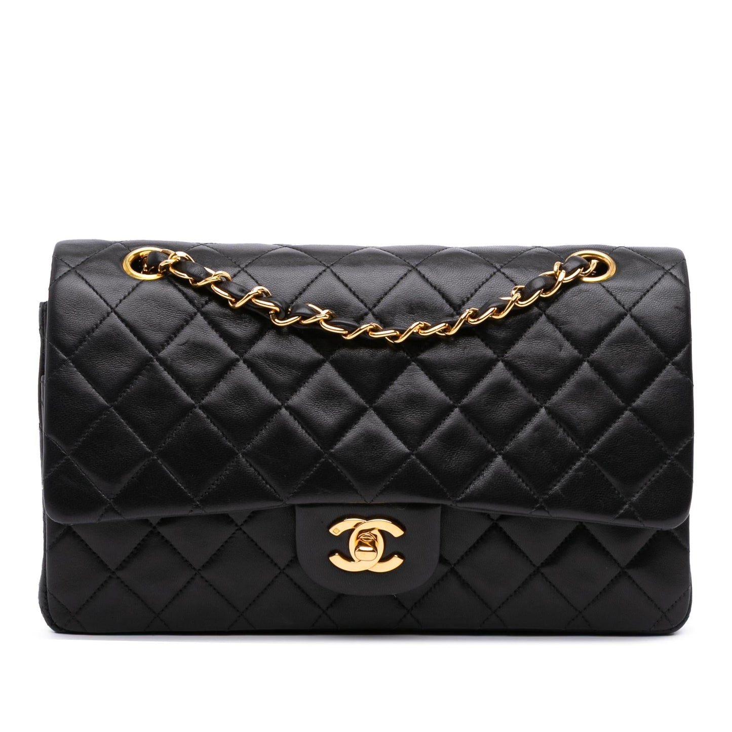 Chanel Classic Lambskin Double Flap Handbag Flap 49
