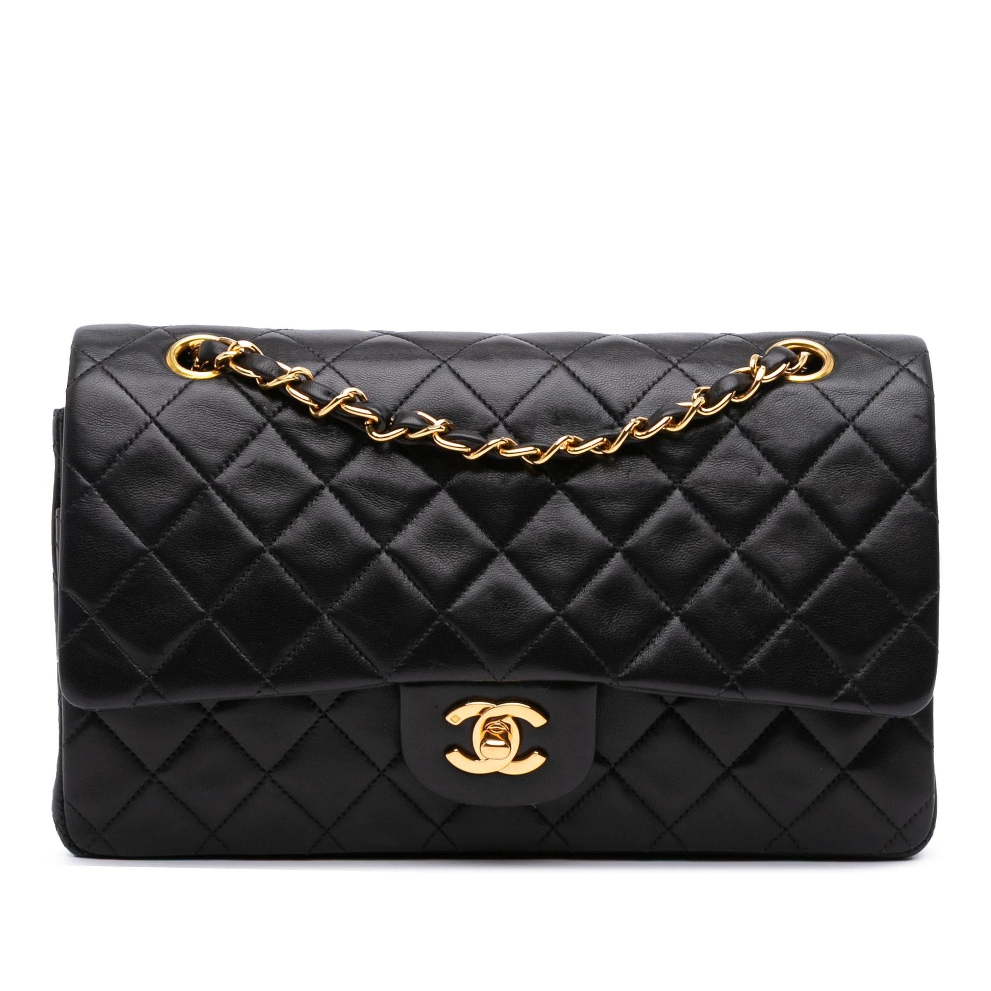 Chanel Classic Lambskin Double Flap Handbag Flap 49
