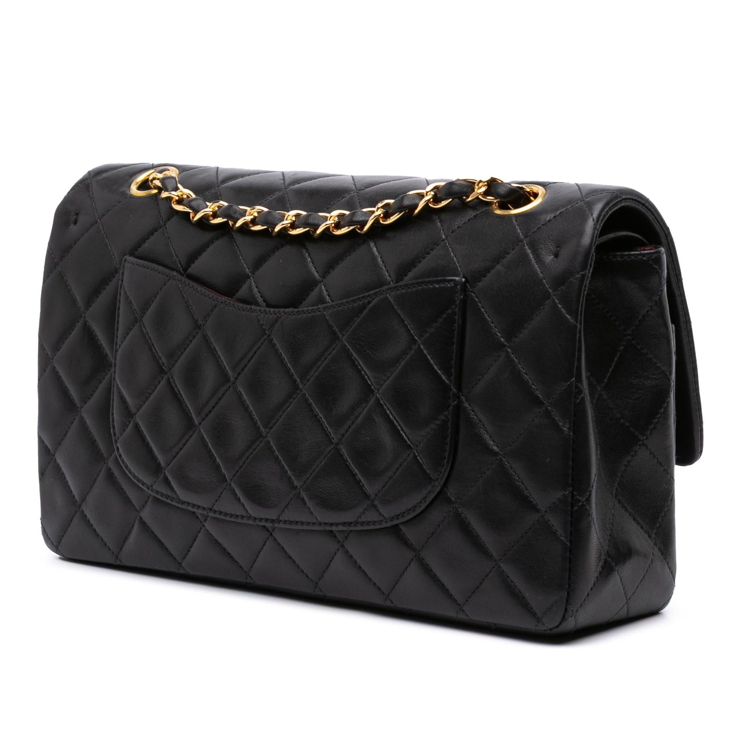Chanel Classic Lambskin Double Flap Handbag Flap 49