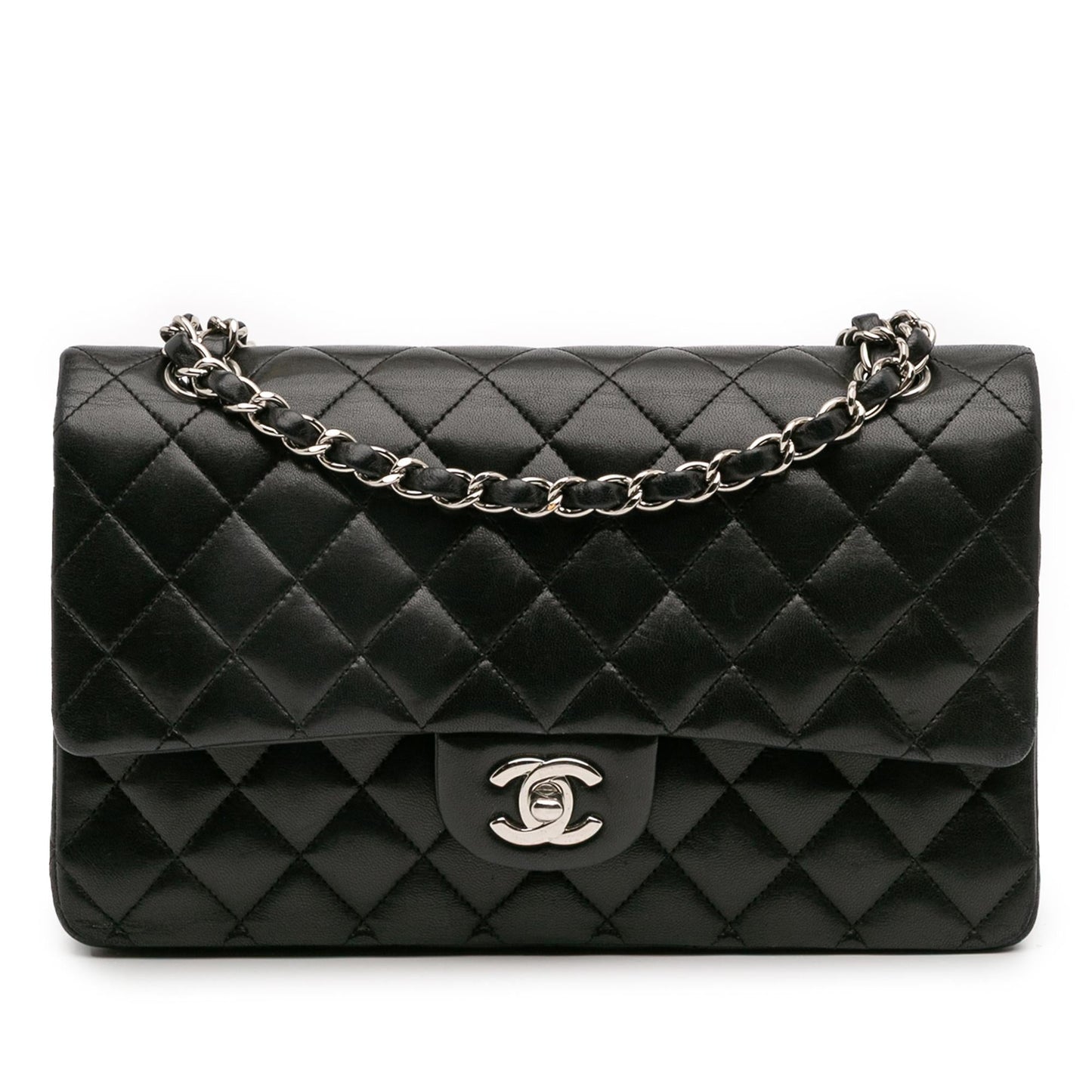 Chanel Classic Lambskin Double Flap Handbag Flap 54
