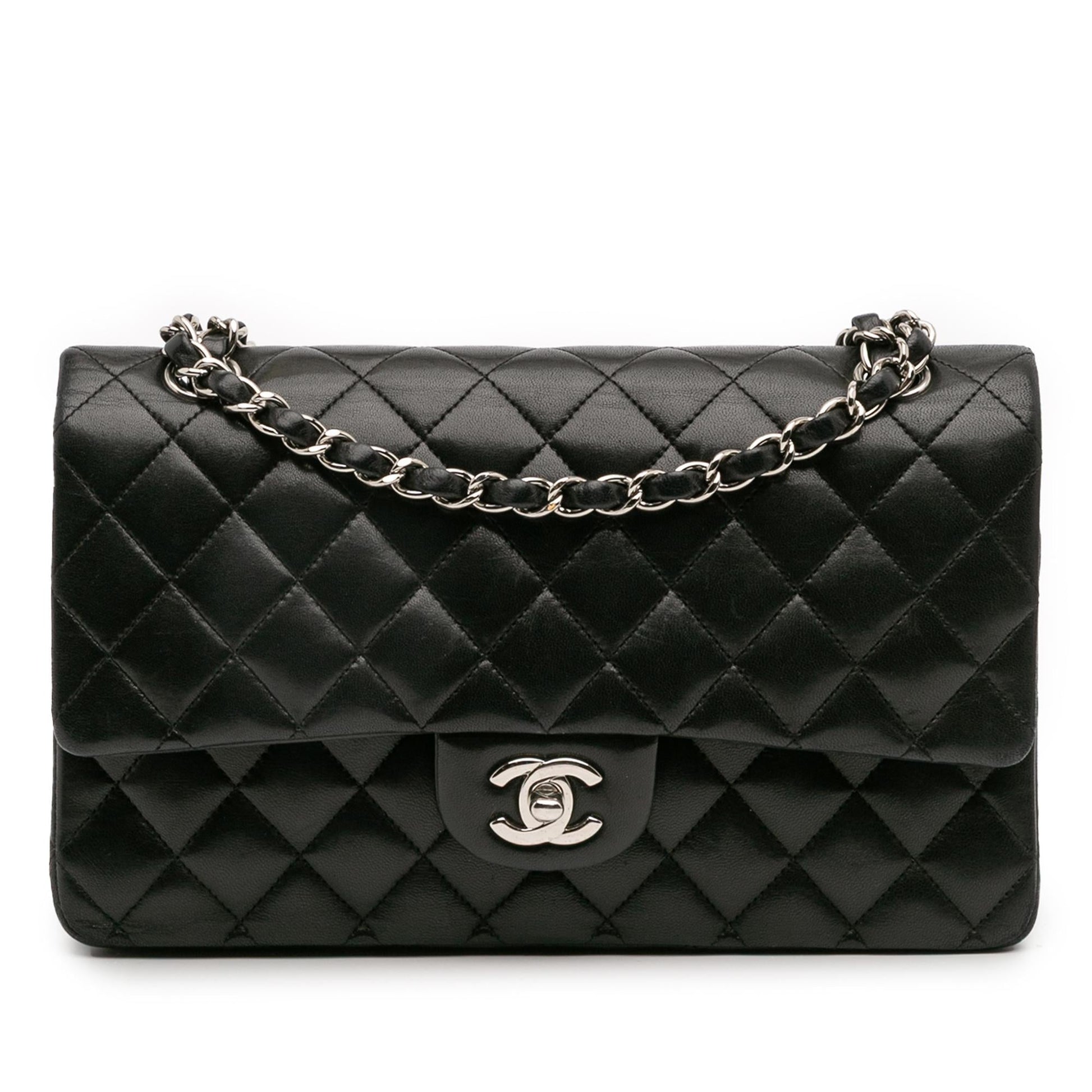 Chanel Classic Lambskin Double Flap Handbag Flap 54