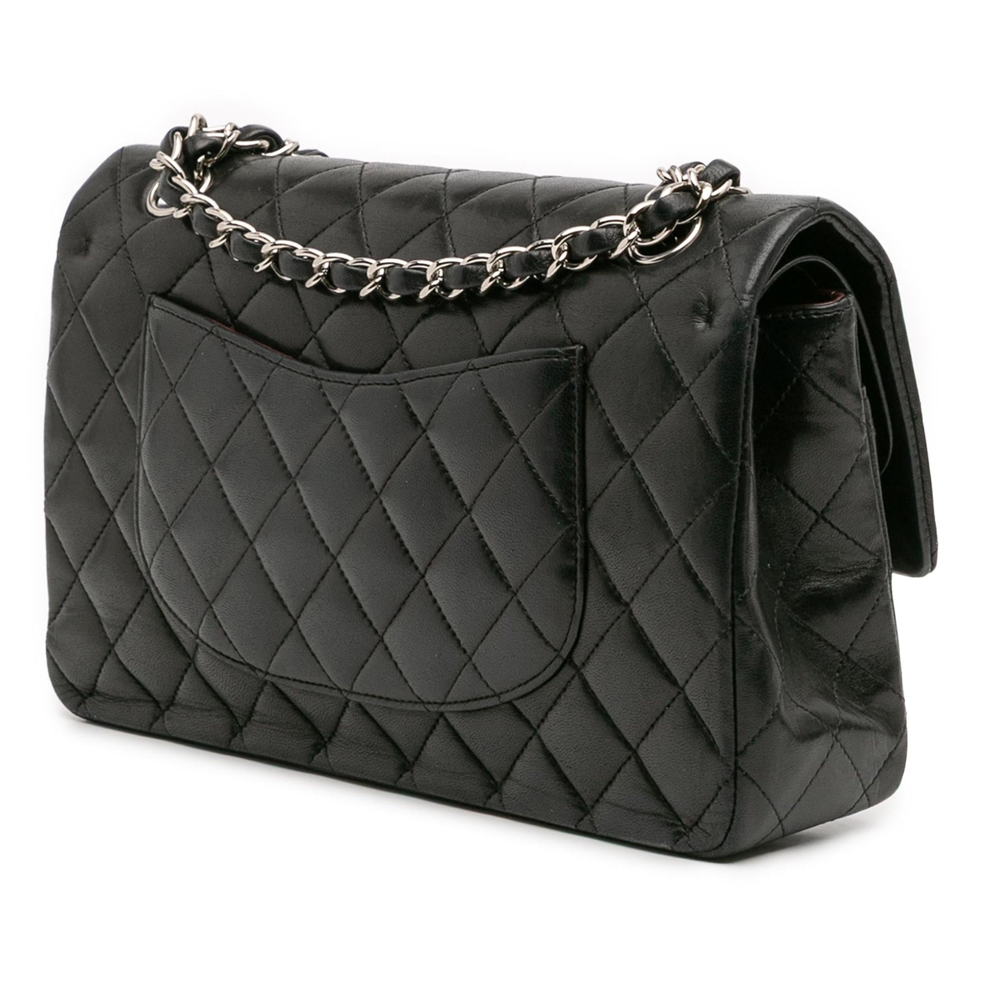 Chanel Classic Lambskin Double Flap Handbag Flap 54