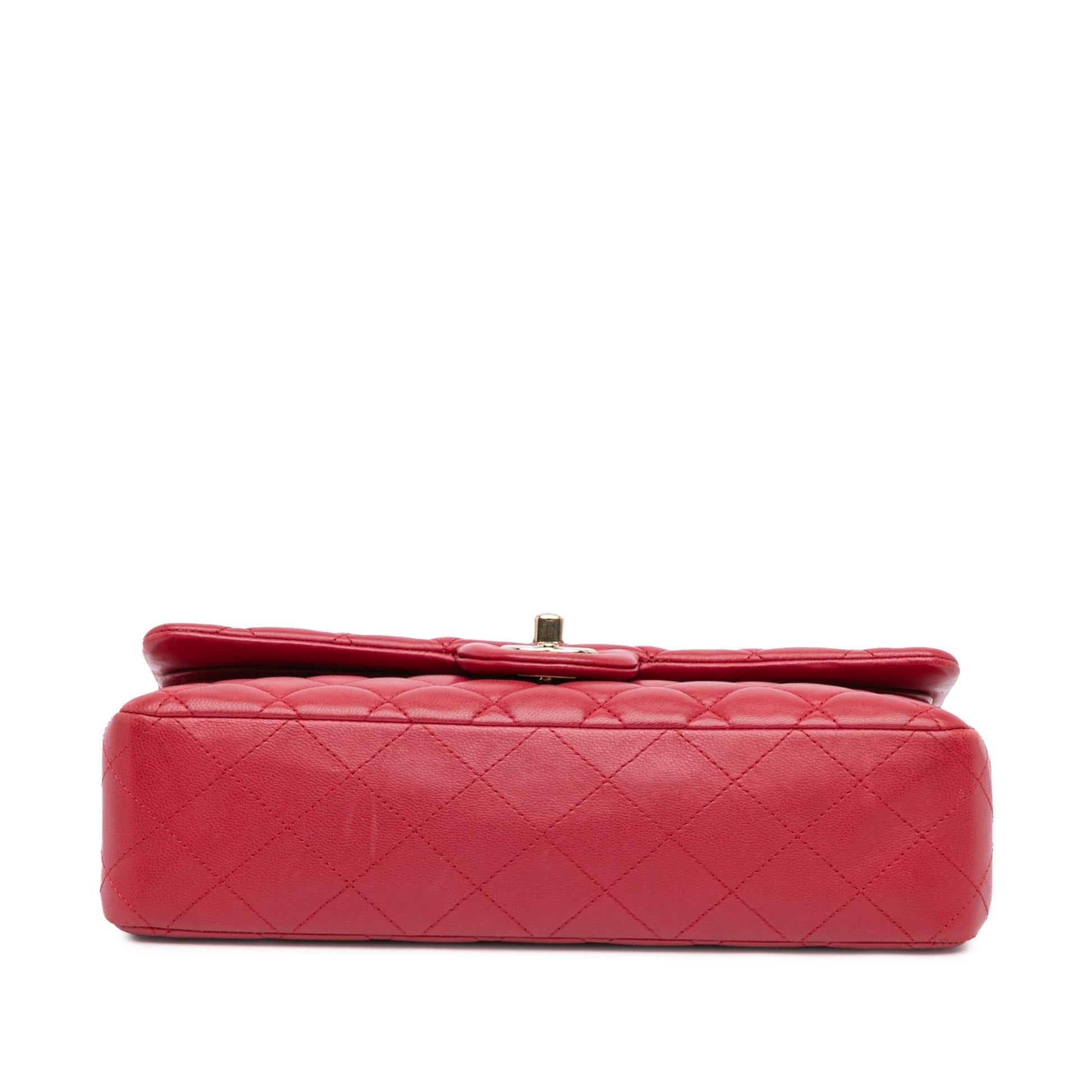 Chanel Classic Lambskin Double Flap Handbag Flap 58