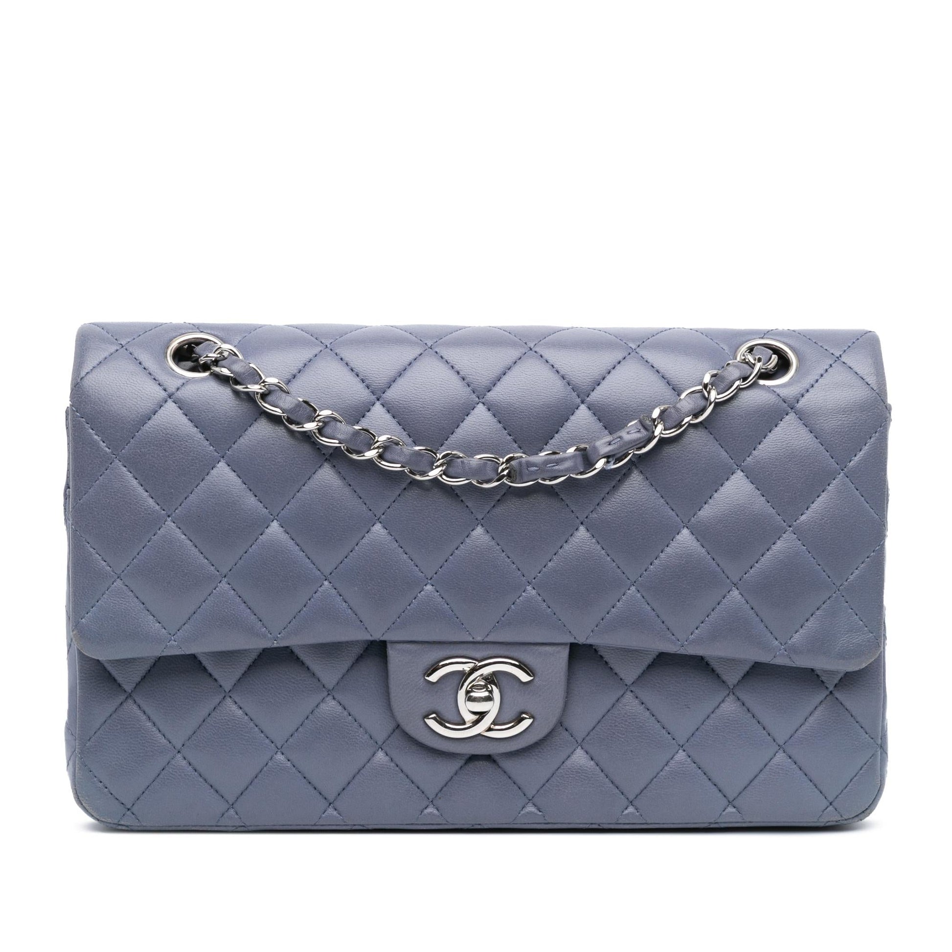 Chanel Classic Lambskin Double Flap Handbag Flap 59