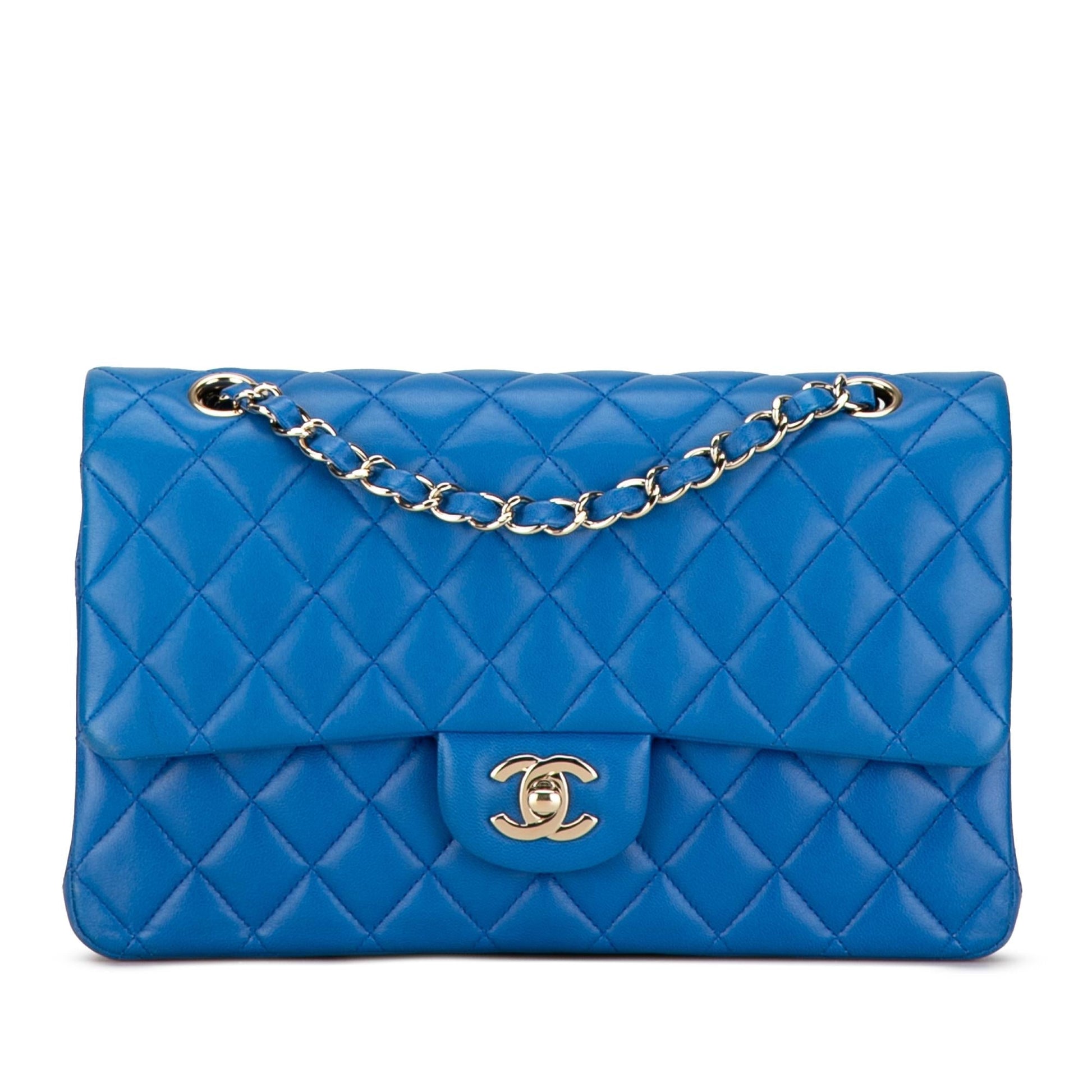 Chanel Classic Lambskin Double Flap Handbag Flap 60