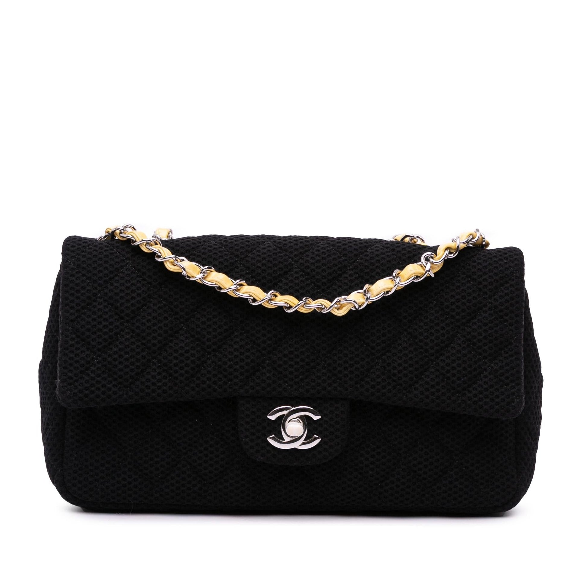 Chanel Classic Mesh Single Flap Handbag Flap 1