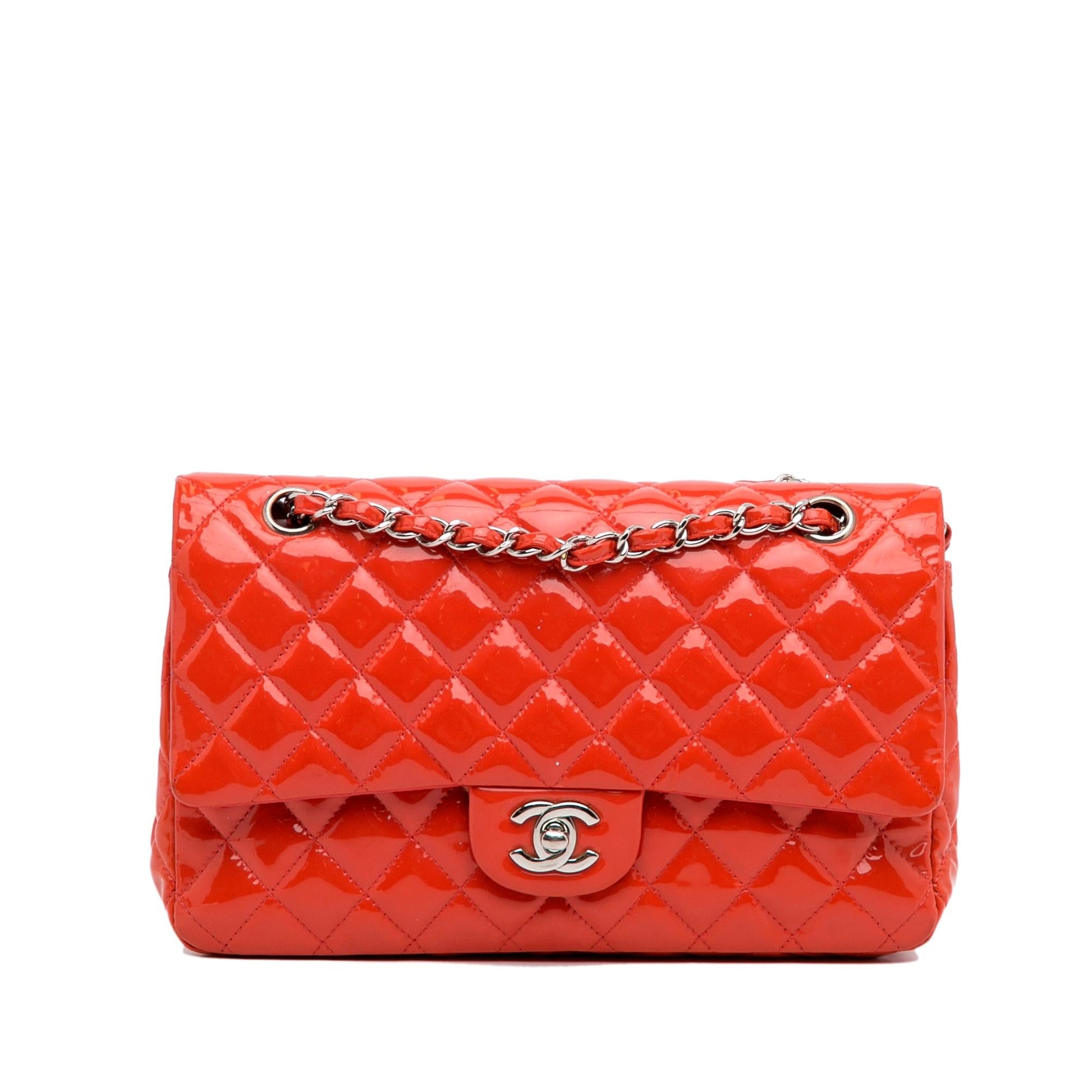 Chanel Classic Patent Double Flap SHG-VUtfBD Shoulder Bag