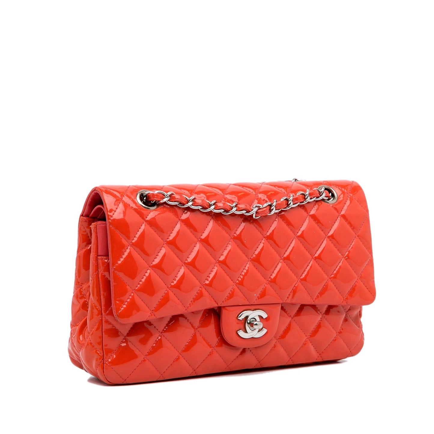 Chanel Classic Patent Double Flap SHG-VUtfBD Shoulder Bag