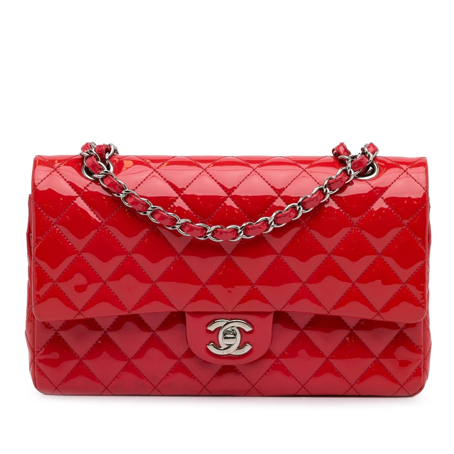 Chanel Classic Patent Double Flap SHG-VkMy2C Handbag