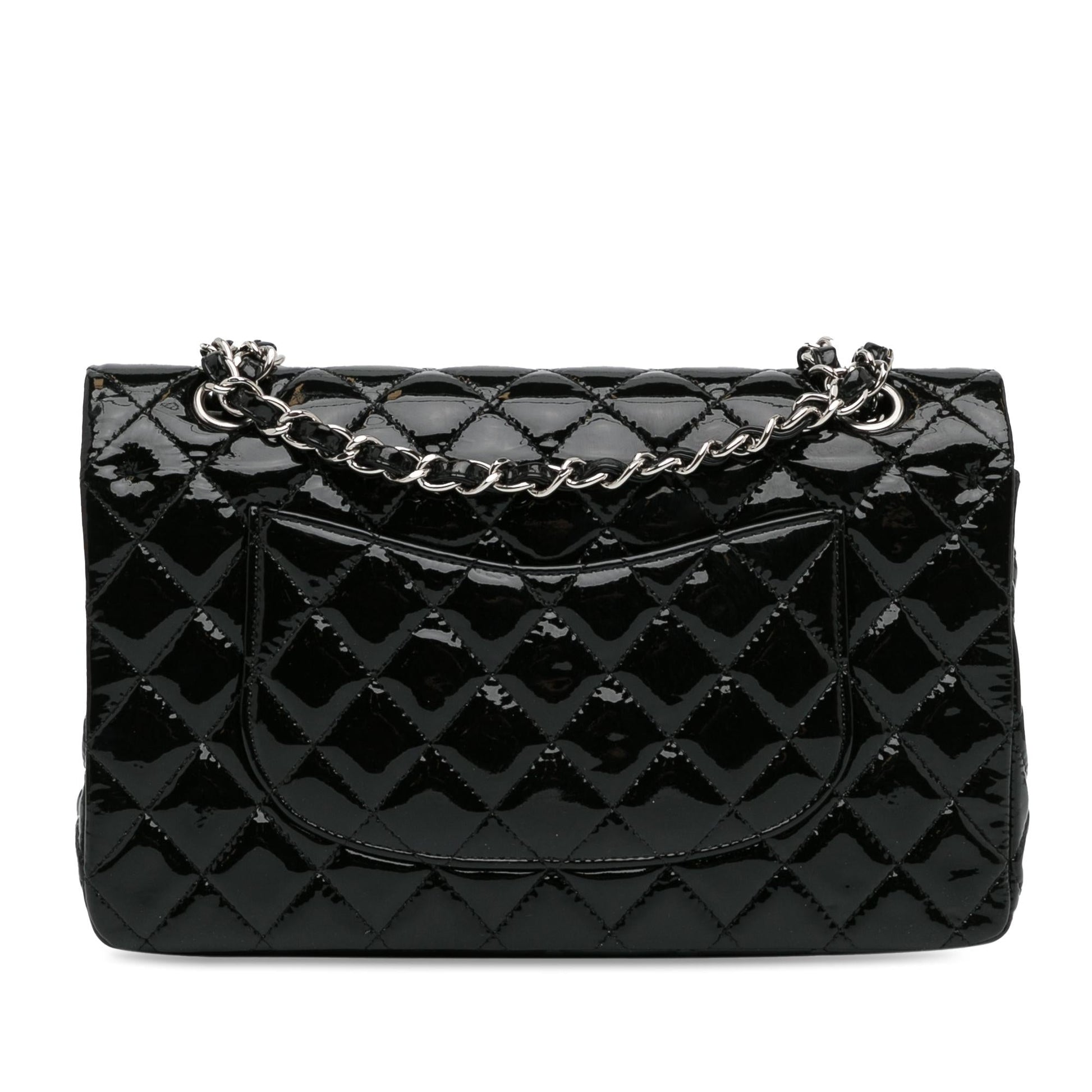 Chanel Medium Classic Patent Double Flap (SHG-mstM2R)