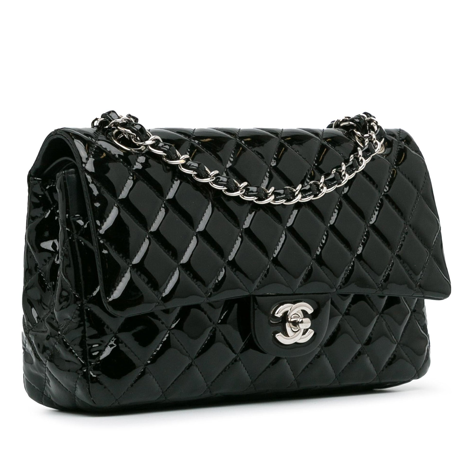 Chanel Classic Patent Double Flap SHG-gXzPcU Handbag
